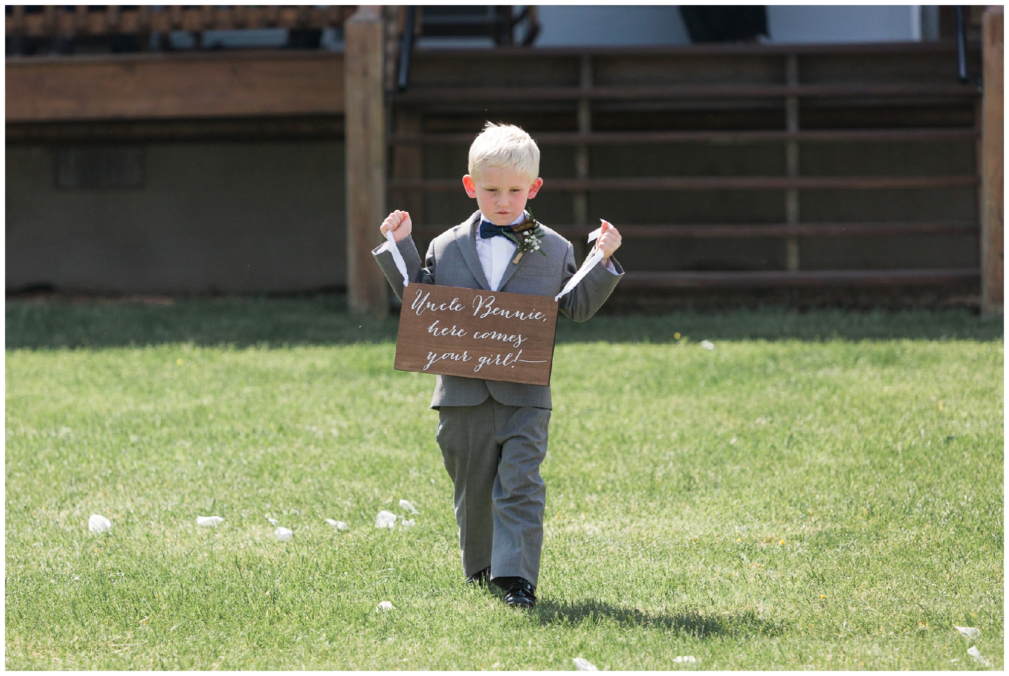 200-person Highland County Virginia mountaintop wedding in spring with large bridal party