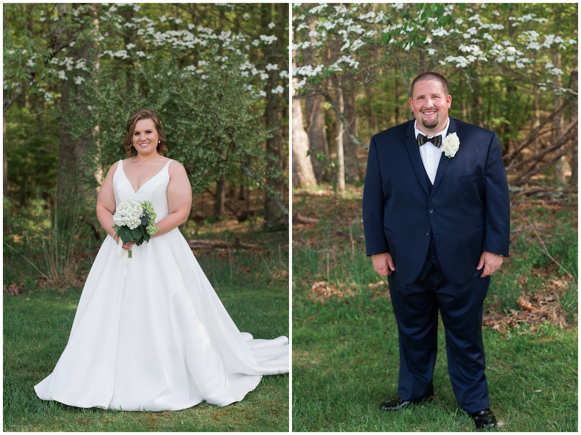 200-person Highland County Virginia mountaintop wedding in spring with large bridal party
