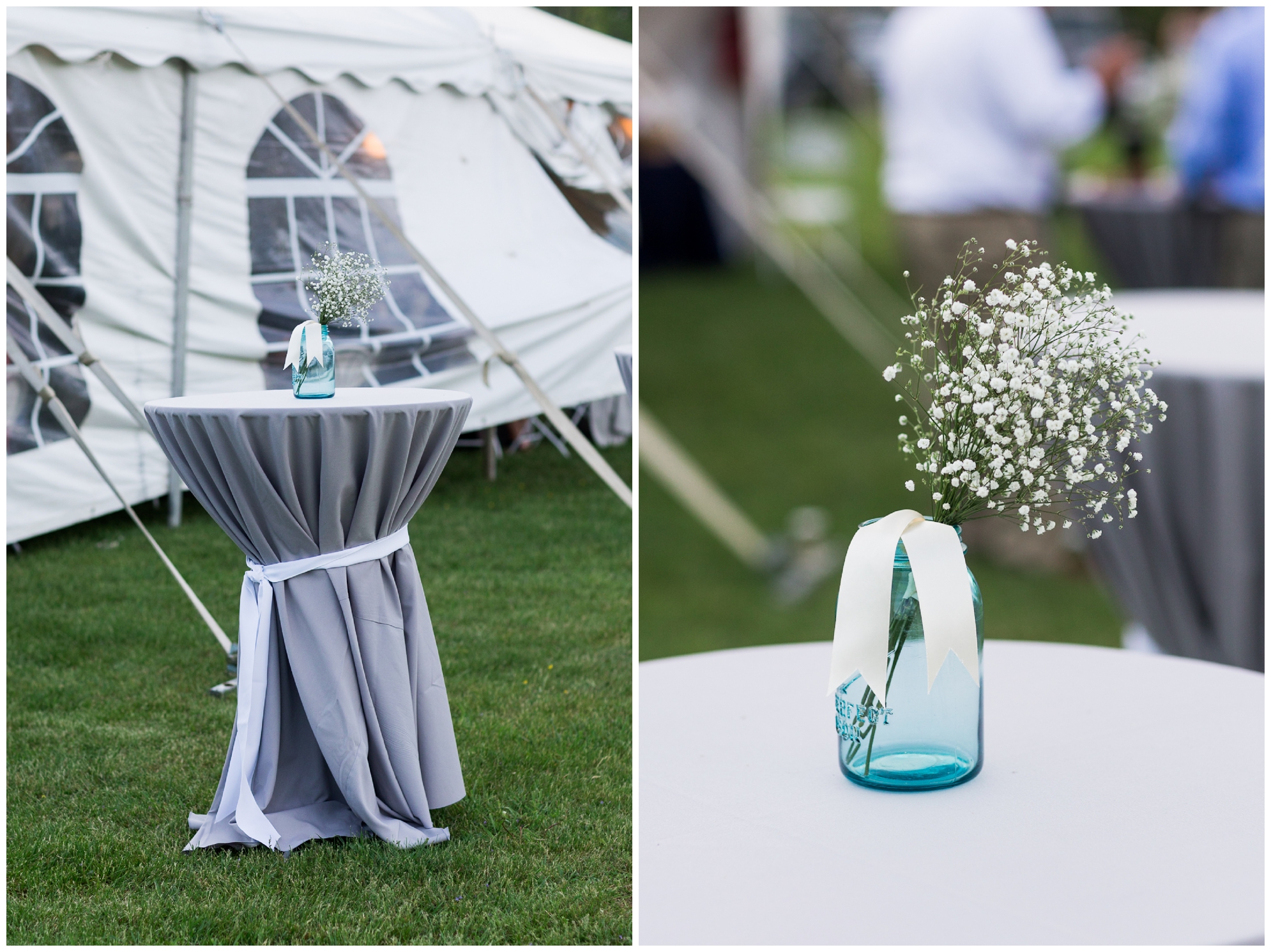 200-person Highland County Virginia mountaintop wedding in spring with large bridal party
