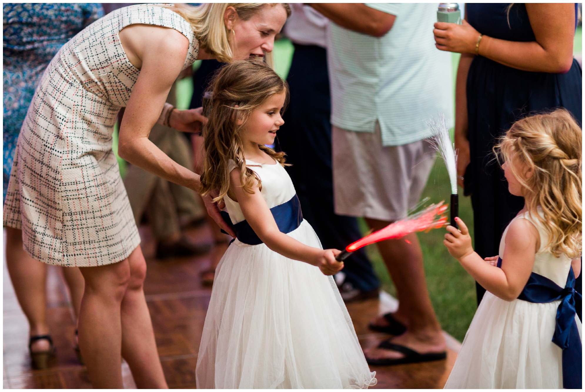 200-person Highland County Virginia mountaintop wedding in spring with large bridal party