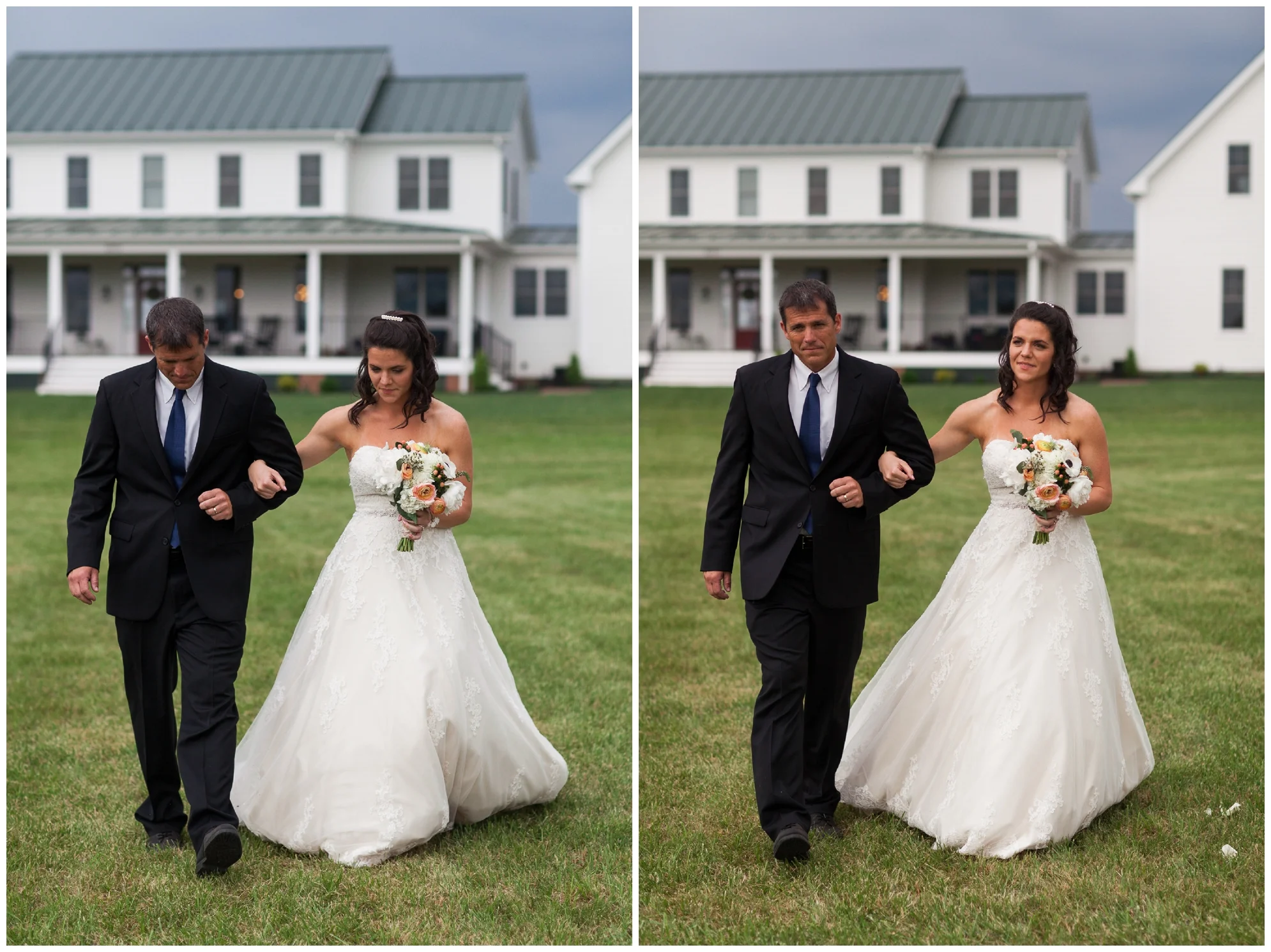Mountaintop wedding in late spring in the Shenandoah Valley Blue Ridge Mountains.