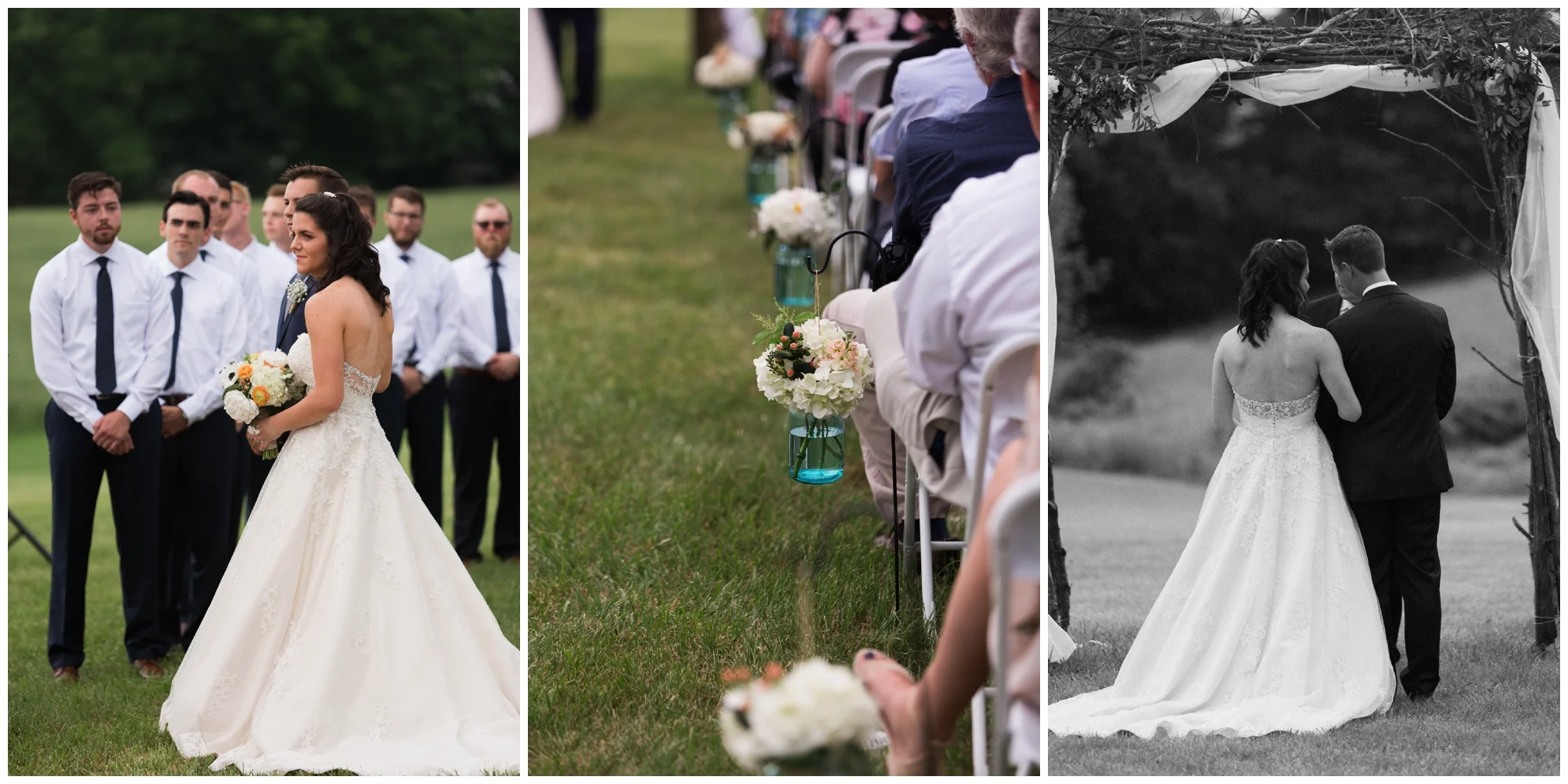 Mountaintop wedding in late spring in the Shenandoah Valley Blue Ridge Mountains.
