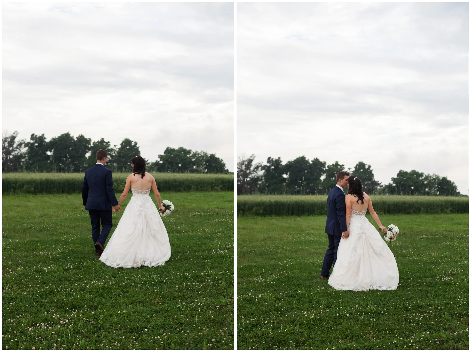 Mountaintop wedding in late spring in the Shenandoah Valley Blue Ridge Mountains.