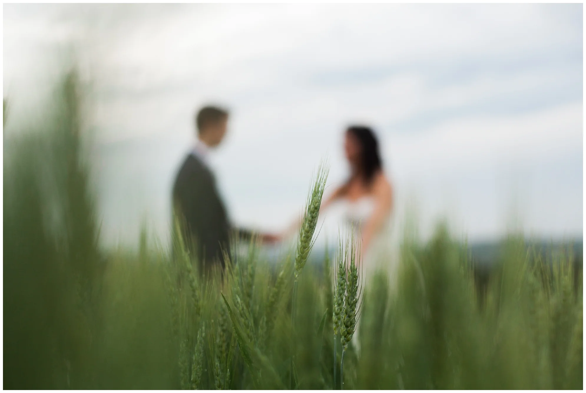 Mountaintop wedding in late spring in the Shenandoah Valley Blue Ridge Mountains.