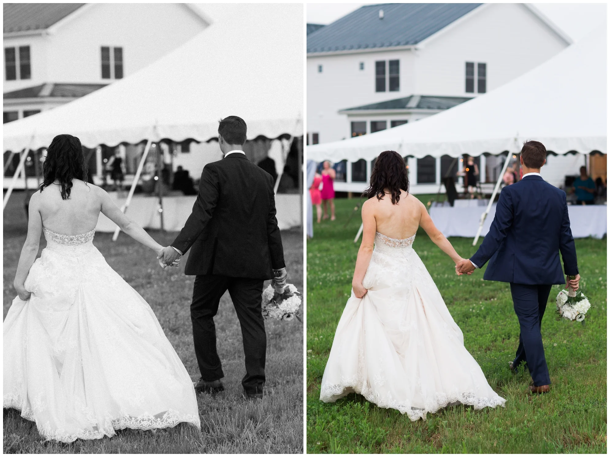 Mountaintop wedding in late spring in the Shenandoah Valley Blue Ridge Mountains.