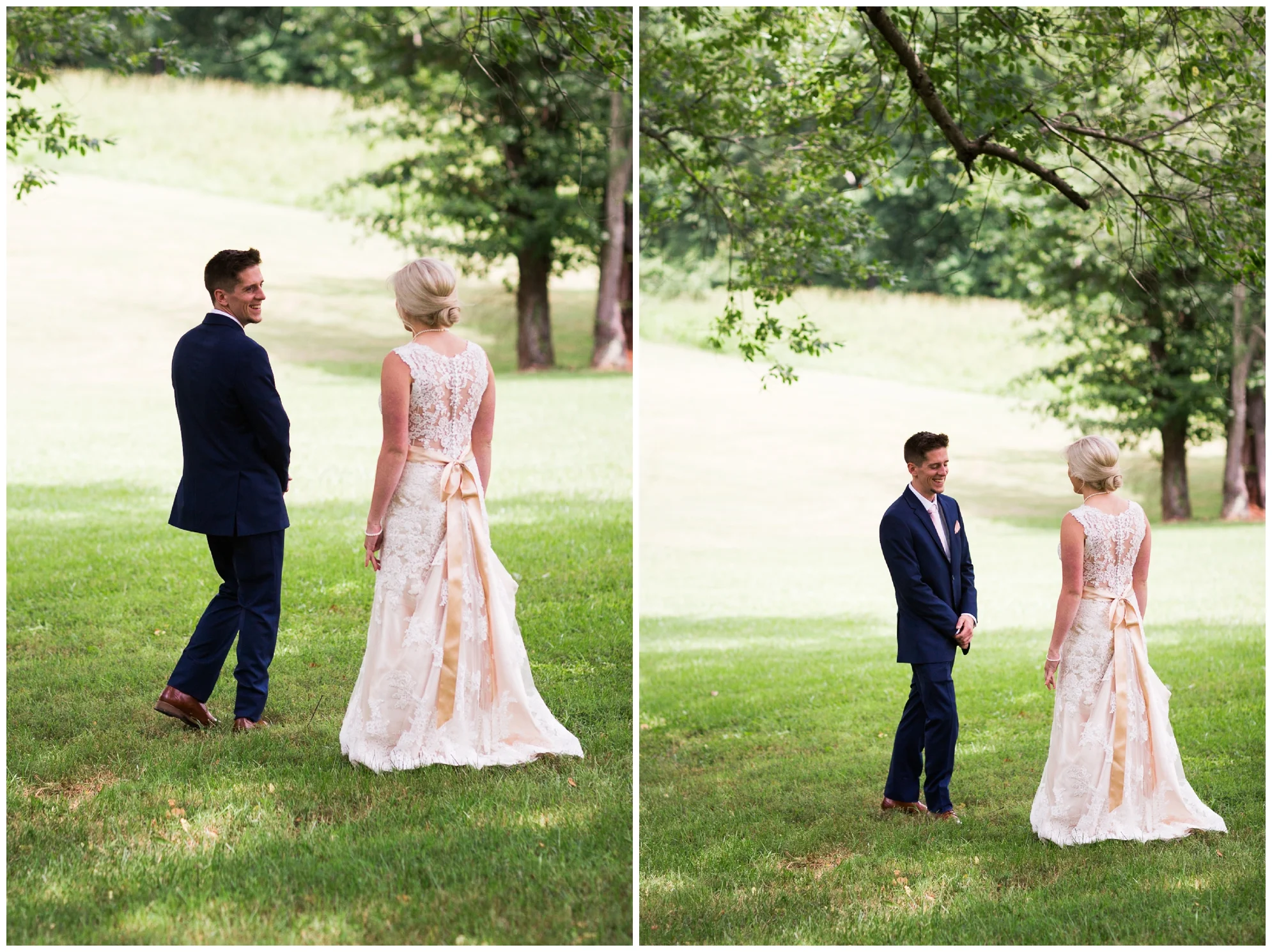 Gorgeous summer wedding at the stunning, waterside Jefferson Patterson Park featuring an outdoor ceremony, a dog guest of honor and sunset photos on the beach!