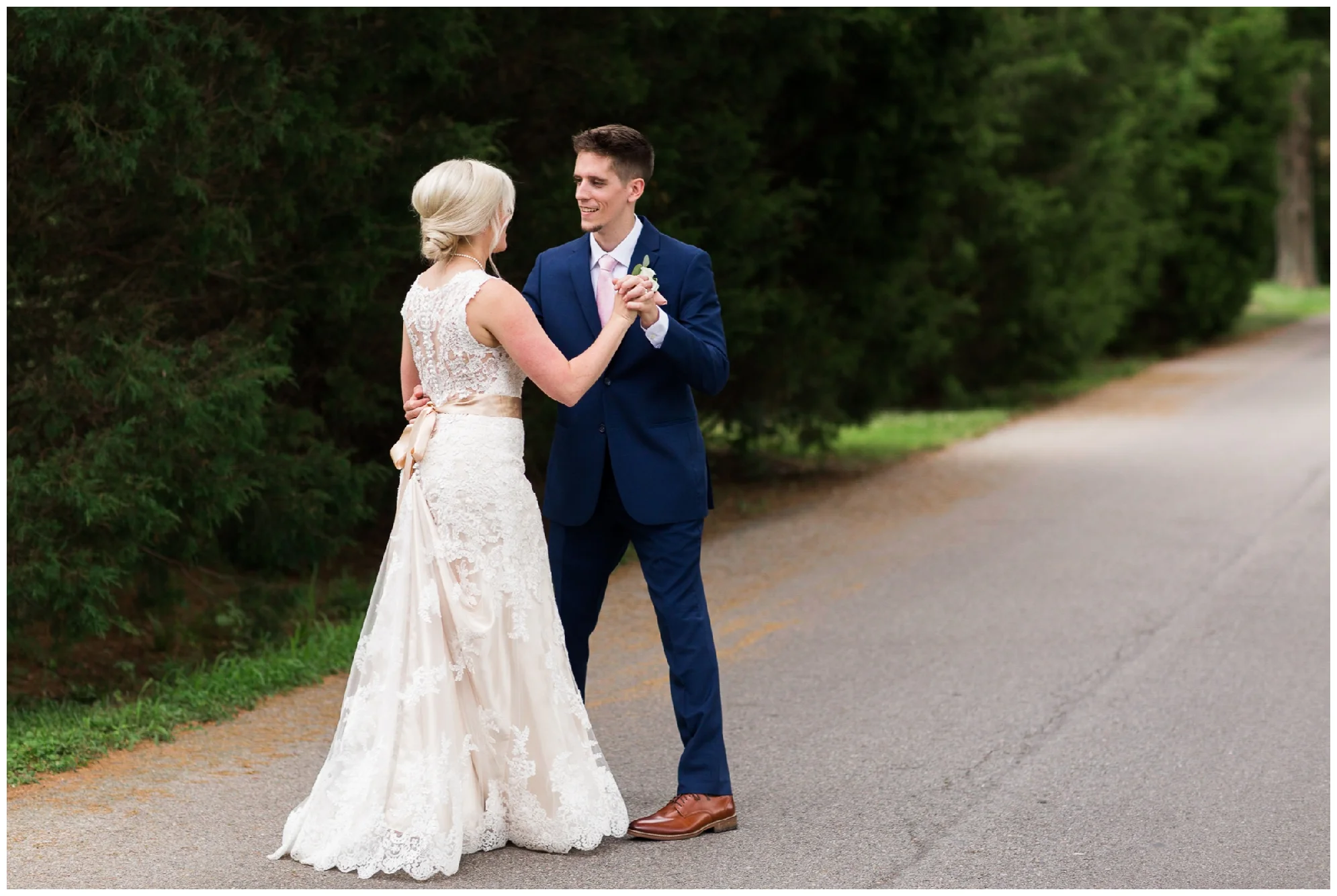 Gorgeous summer wedding at the stunning, waterside Jefferson Patterson Park featuring an outdoor ceremony, a dog guest of honor and sunset photos on the beach!
