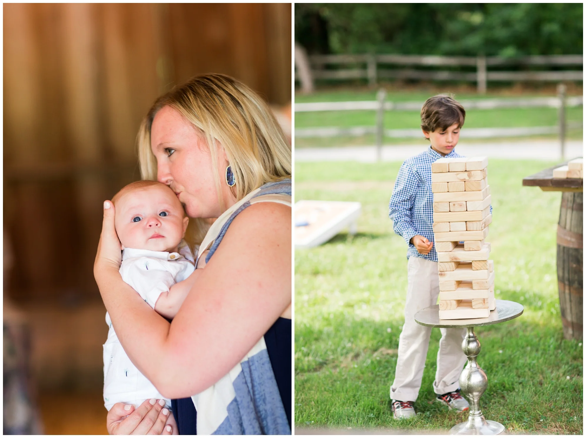 Gorgeous summer wedding at the stunning, waterside Jefferson Patterson Park featuring an outdoor ceremony, a dog guest of honor and sunset photos on the beach!