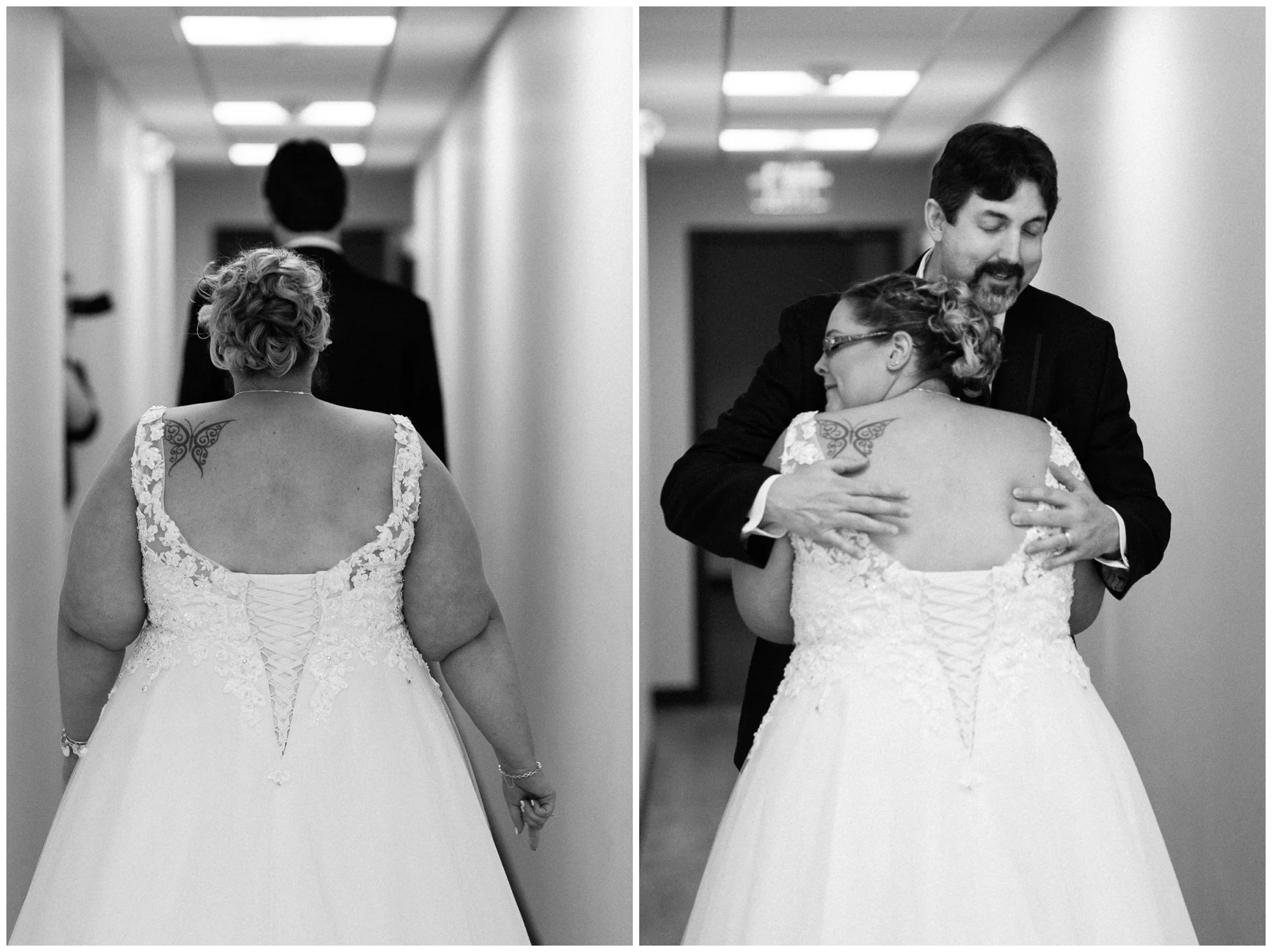 A beautiful navy and peach summer wedding at Quiet Waters Park in Annapolis, MD.
