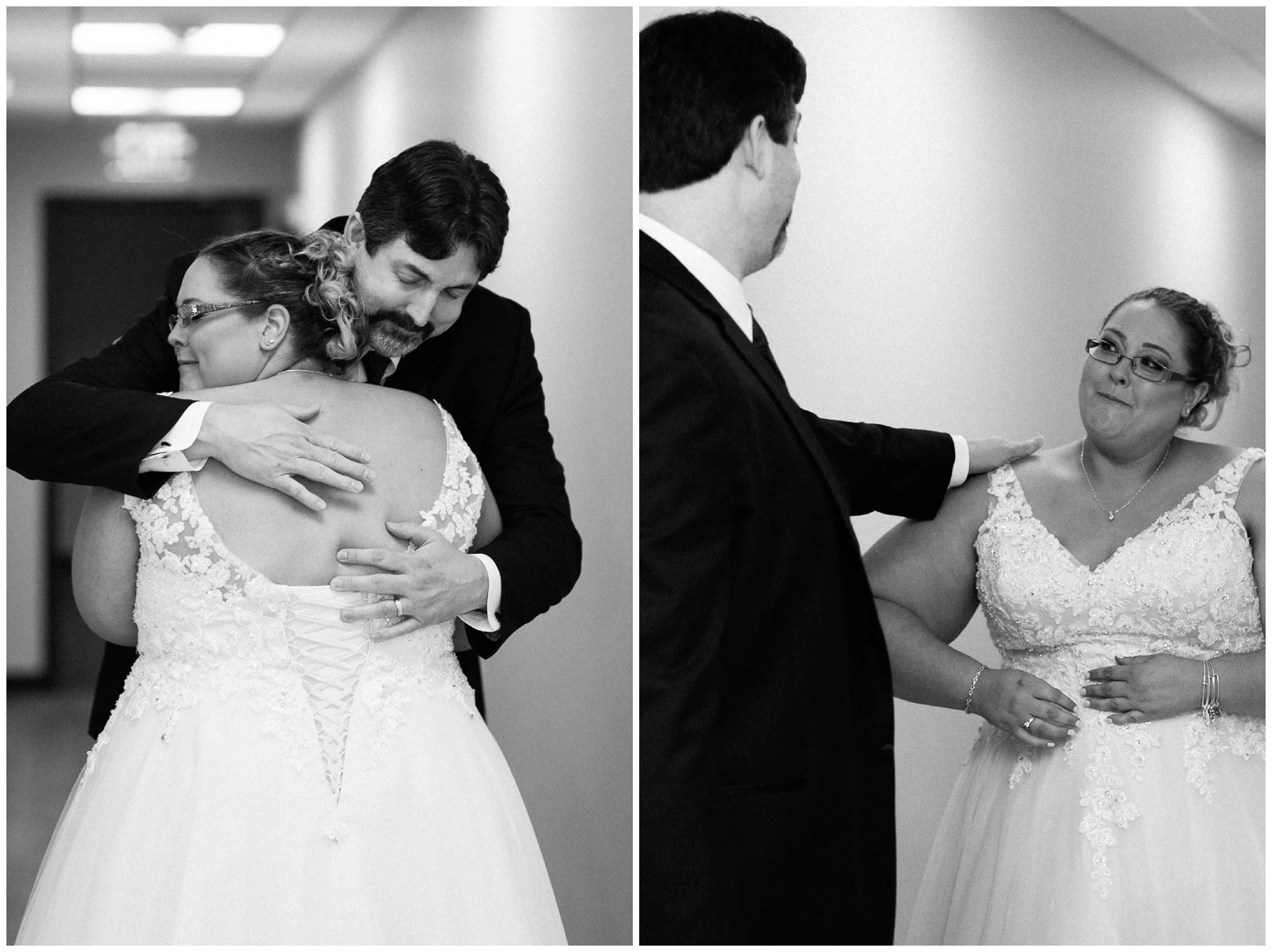 A beautiful navy and peach summer wedding at Quiet Waters Park in Annapolis, MD.