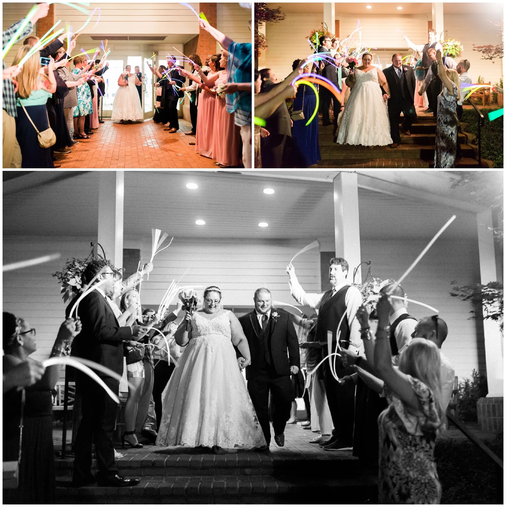 A beautiful navy and peach summer wedding at Quiet Waters Park in Annapolis, MD.