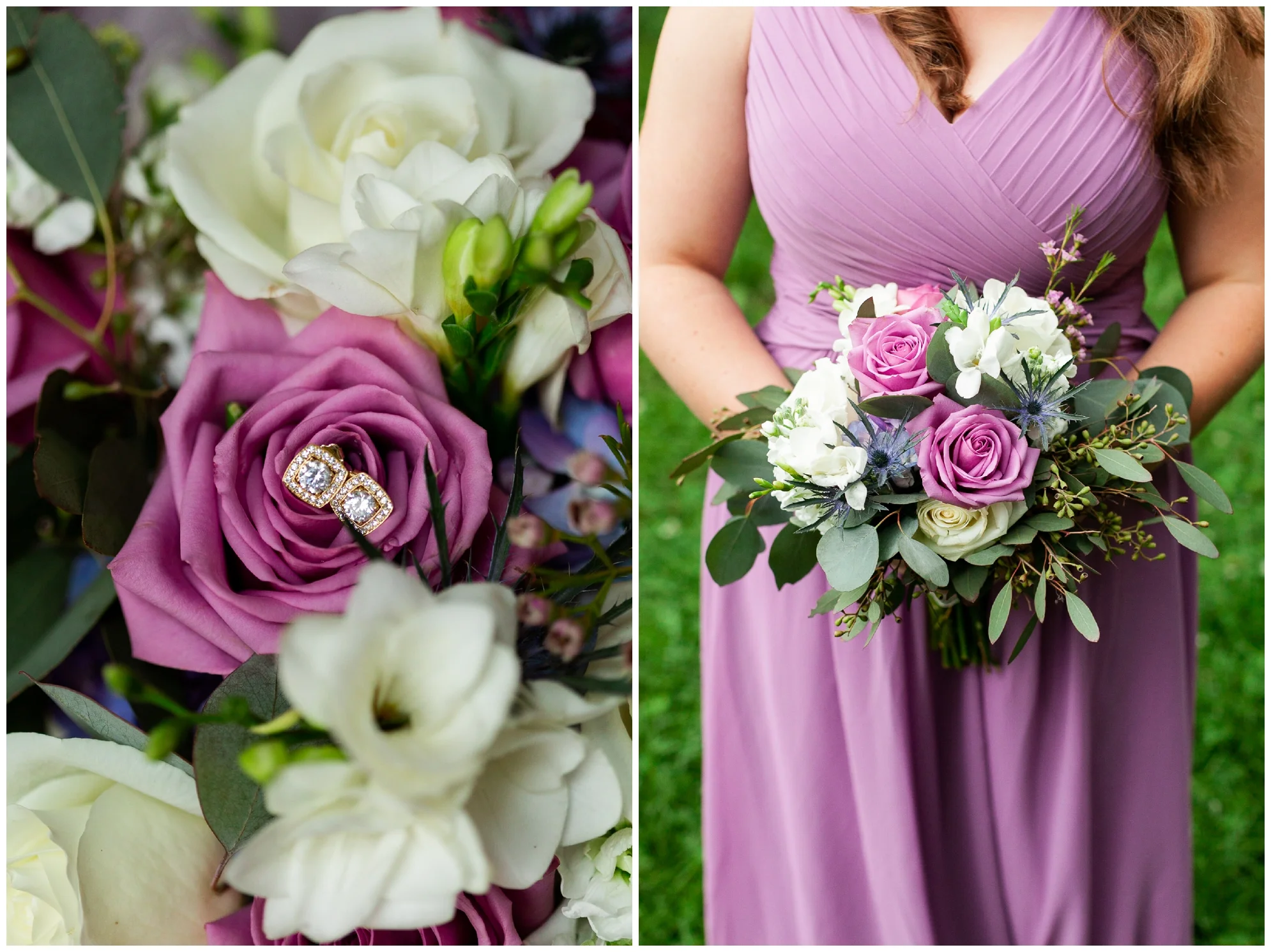 Floral inspiration for Virginia mountain and valley weddings featuring red, pink, white, purple and blue flowers.