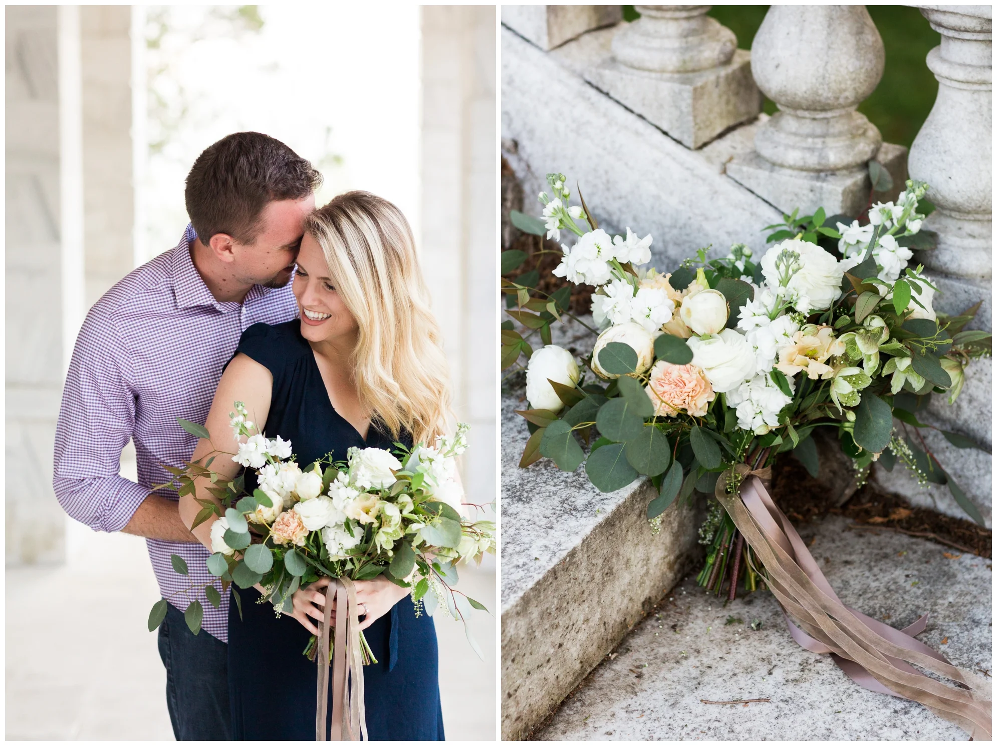 Summer in Virginia engagement session at Swannaona Palace on Afton Mountain