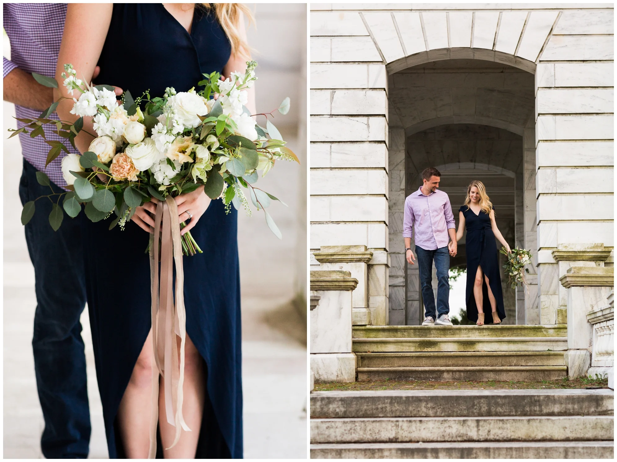 Summer in Virginia engagement session at Swannaona Palace on Afton Mountain
