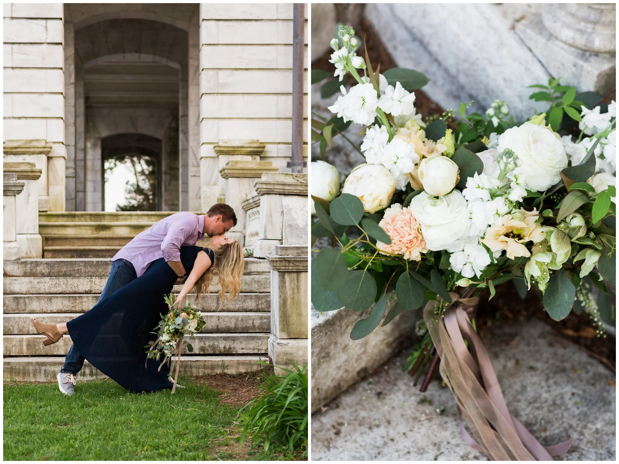 Summer in Virginia engagement session at Swannaona Palace on Afton Mountain