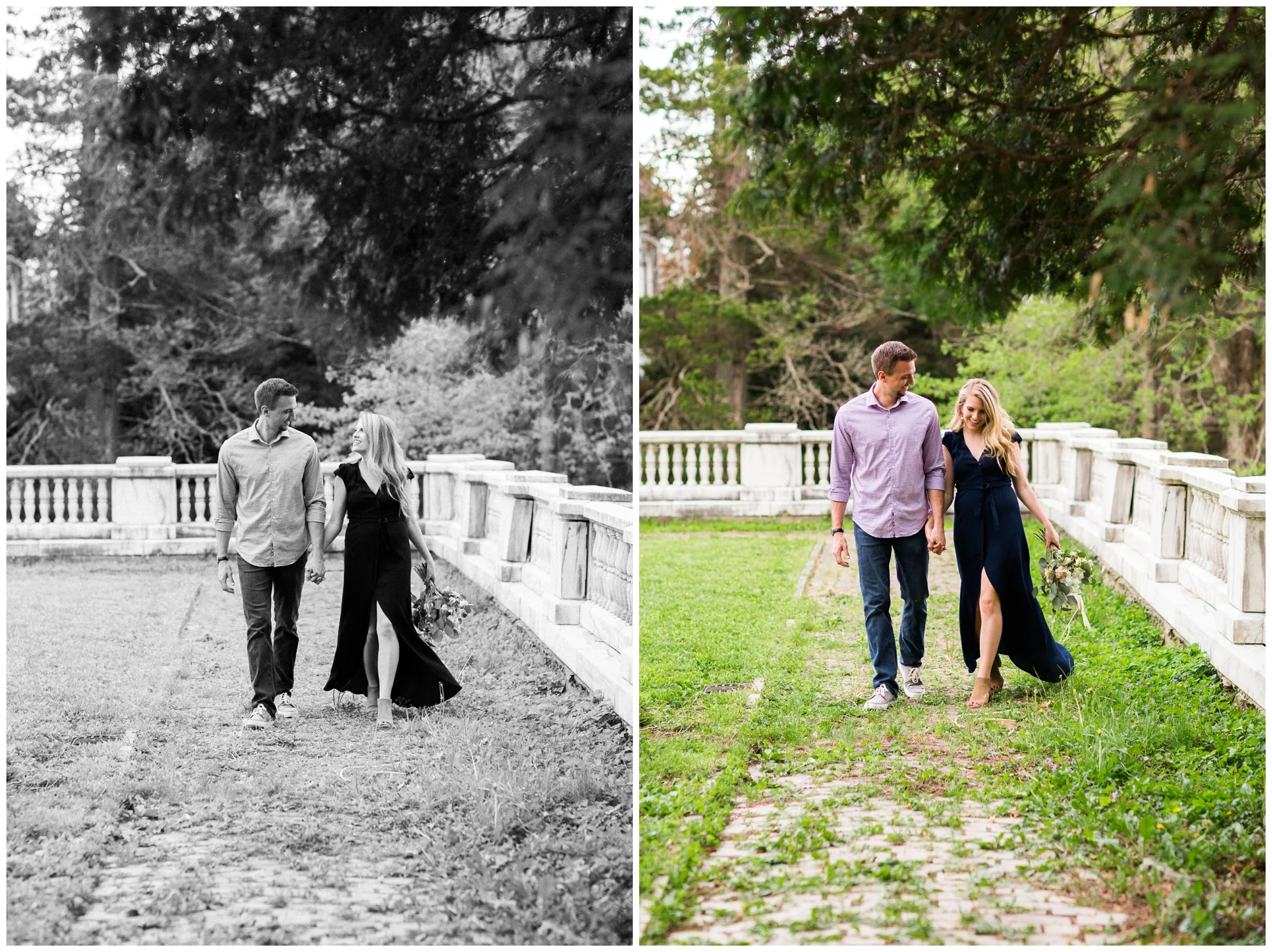 Summer in Virginia engagement session at Swannaona Palace on Afton Mountain