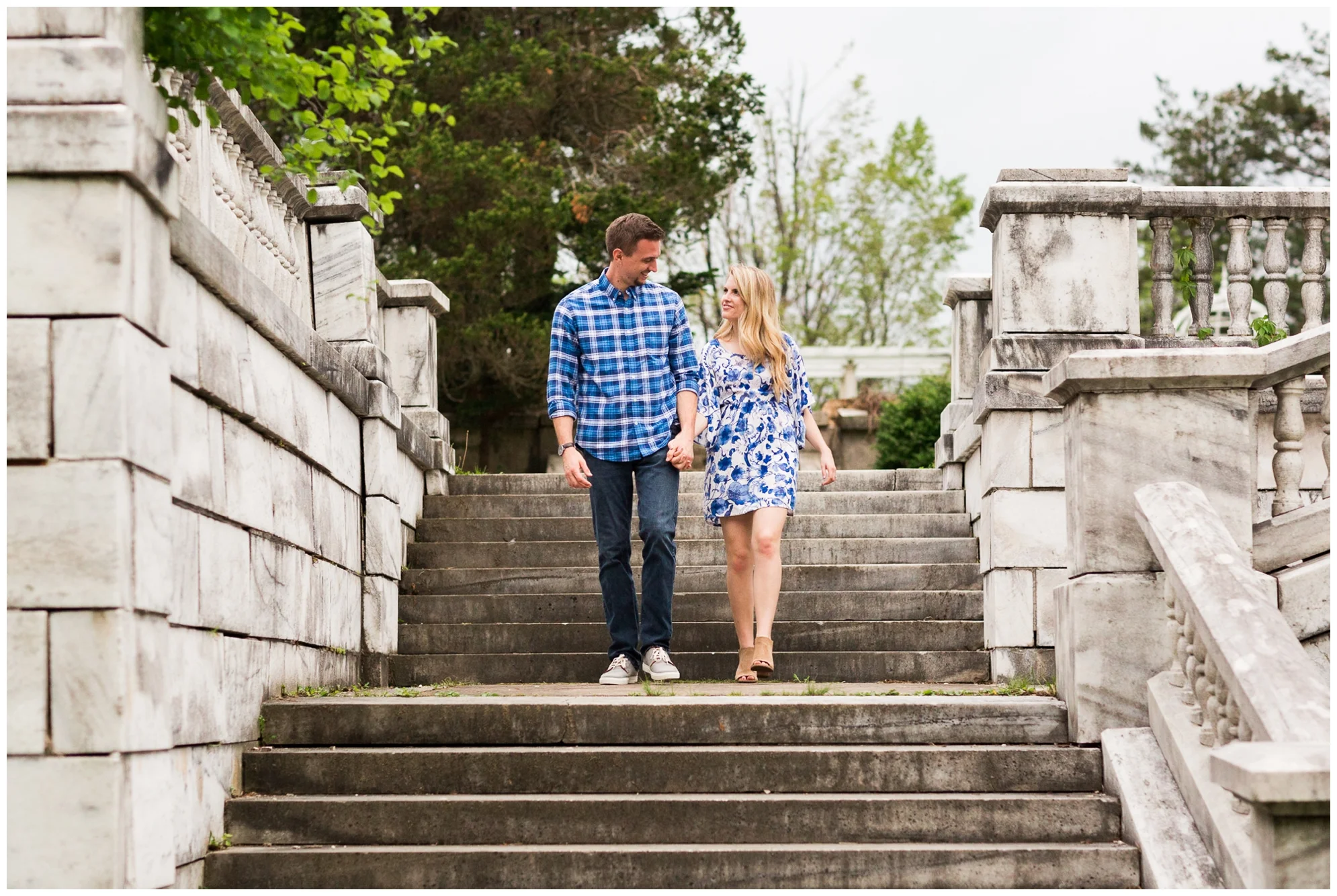 Summer in Virginia engagement session at Swannaona Palace on Afton Mountain