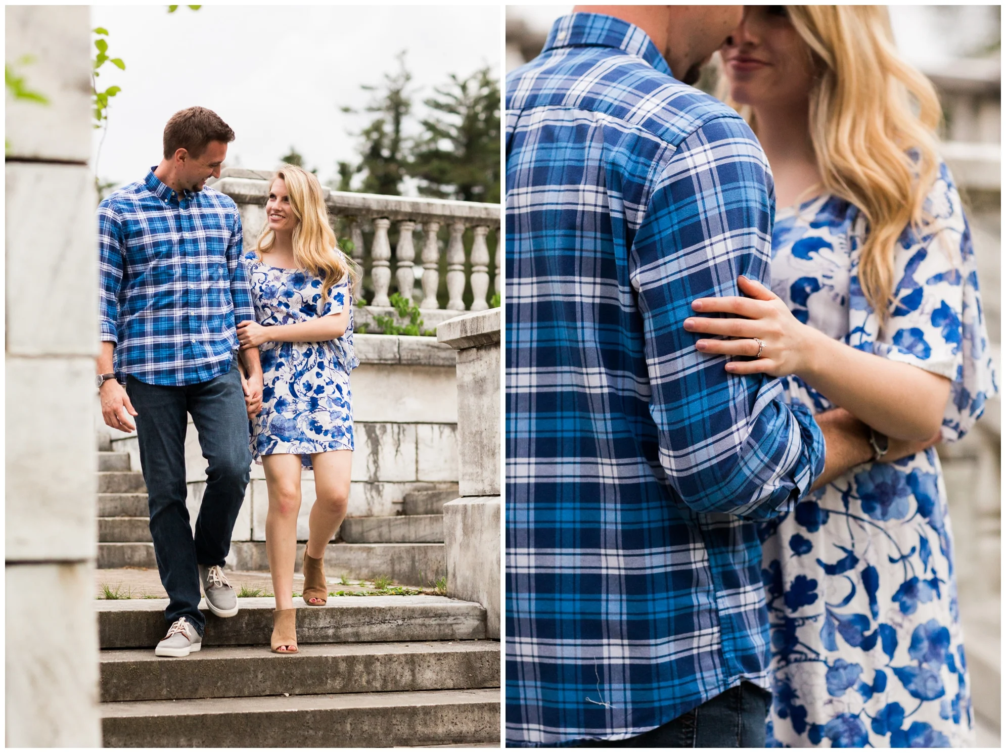 Summer in Virginia engagement session at Swannaona Palace on Afton Mountain