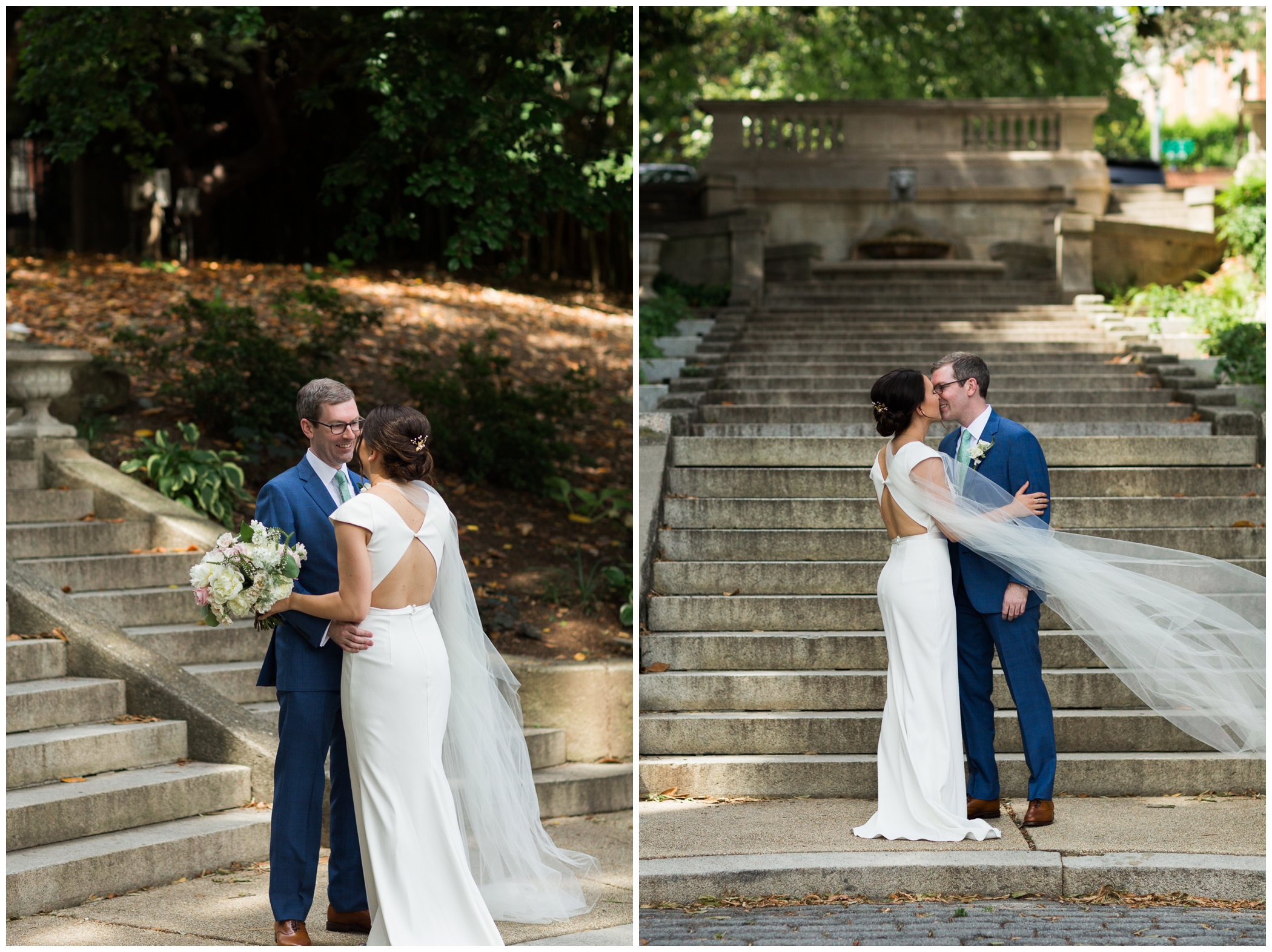 Summer Washington DC wedding at the Toolbox Pilates Art Studio and the Spanish Steps during DC Pride featuring Timber Pizza Co.