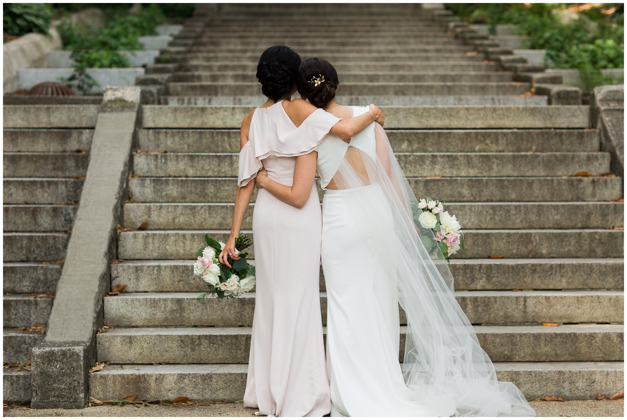 Summer Washington DC wedding at the Toolbox Pilates Art Studio and the Spanish Steps during DC Pride featuring Timber Pizza Co.