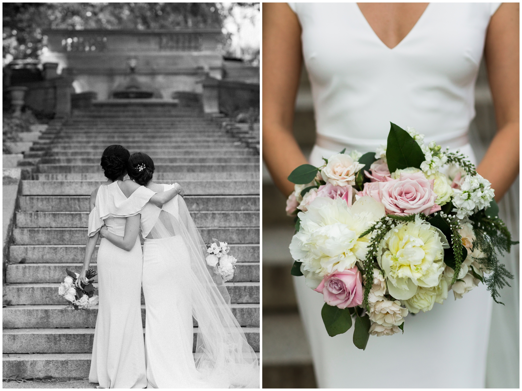 Summer Washington DC wedding at the Toolbox Pilates Art Studio and the Spanish Steps during DC Pride featuring Timber Pizza Co.
