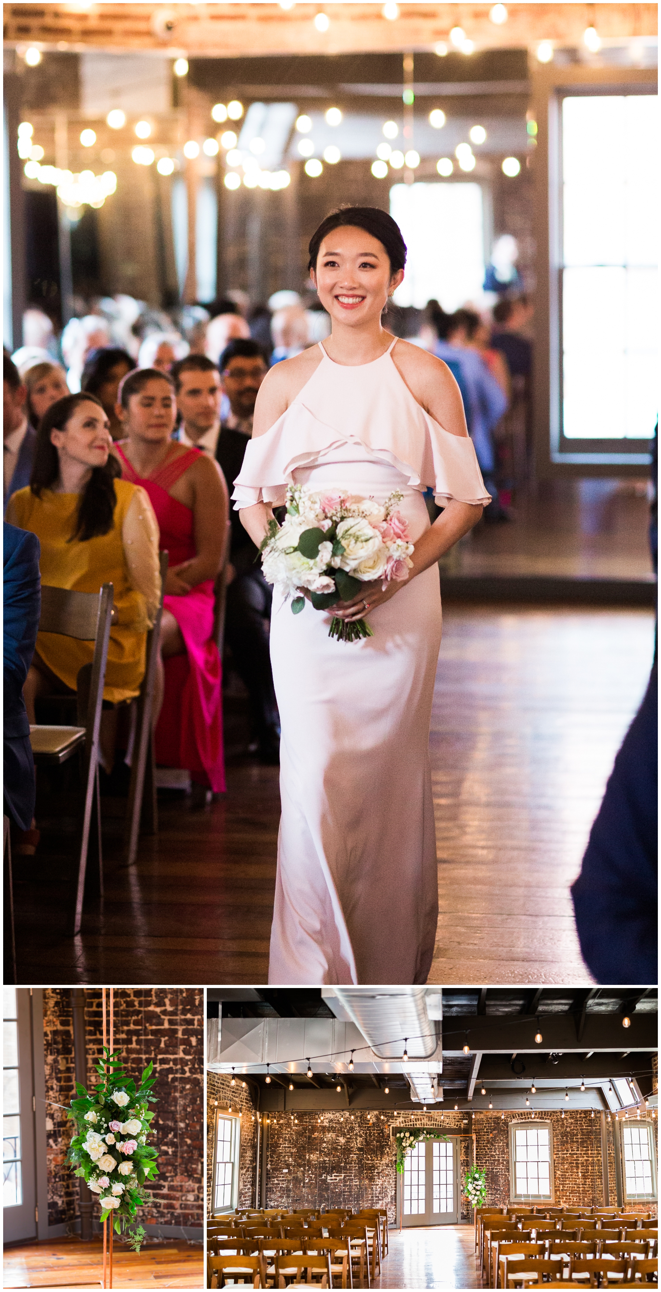 Summer Washington DC wedding at the Toolbox Pilates Art Studio and the Spanish Steps during DC Pride featuring Timber Pizza Co.