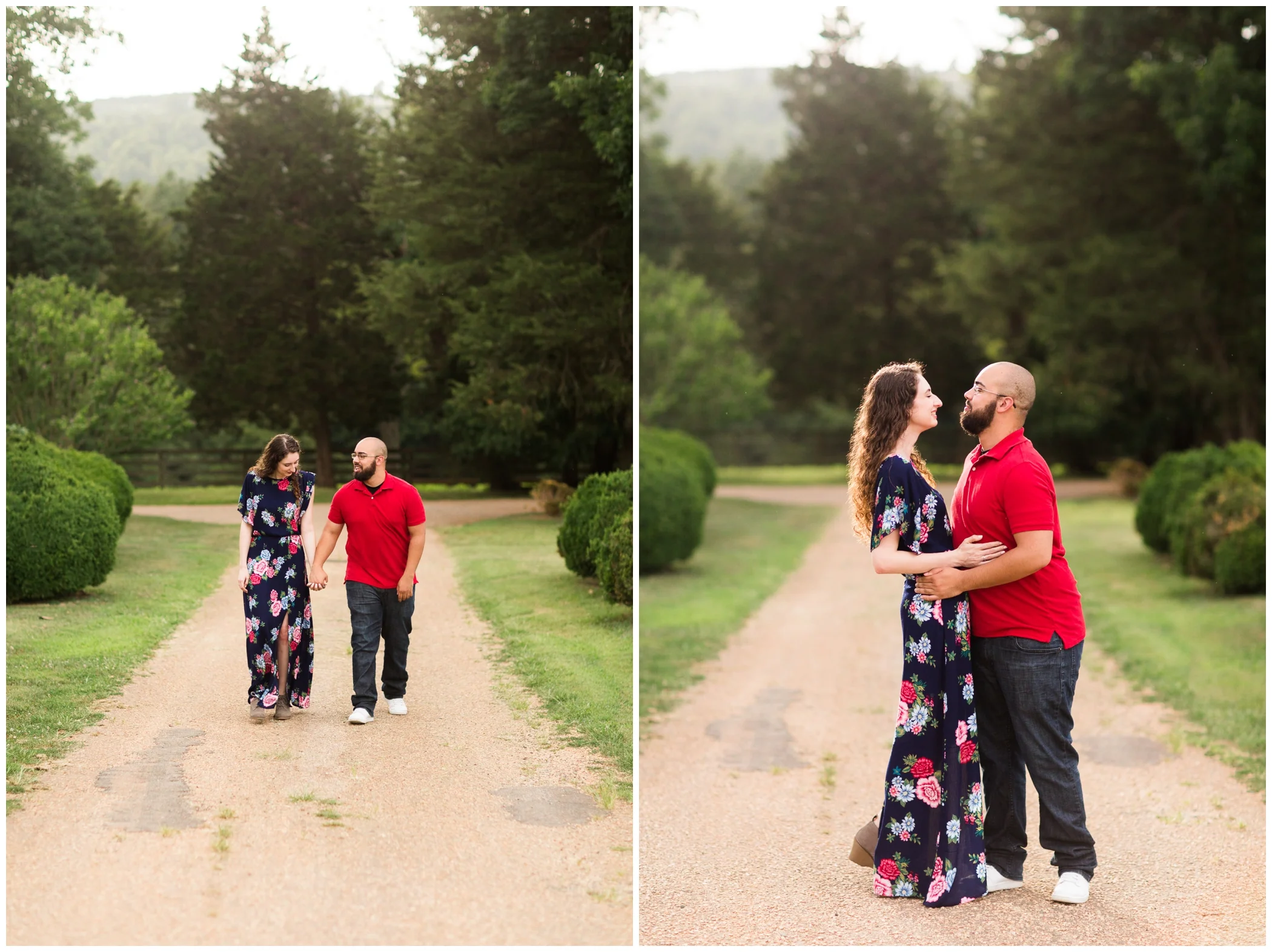 Summer engagement session at James Monroe’s Highland with Virginia wedding photographer Hannah Joy