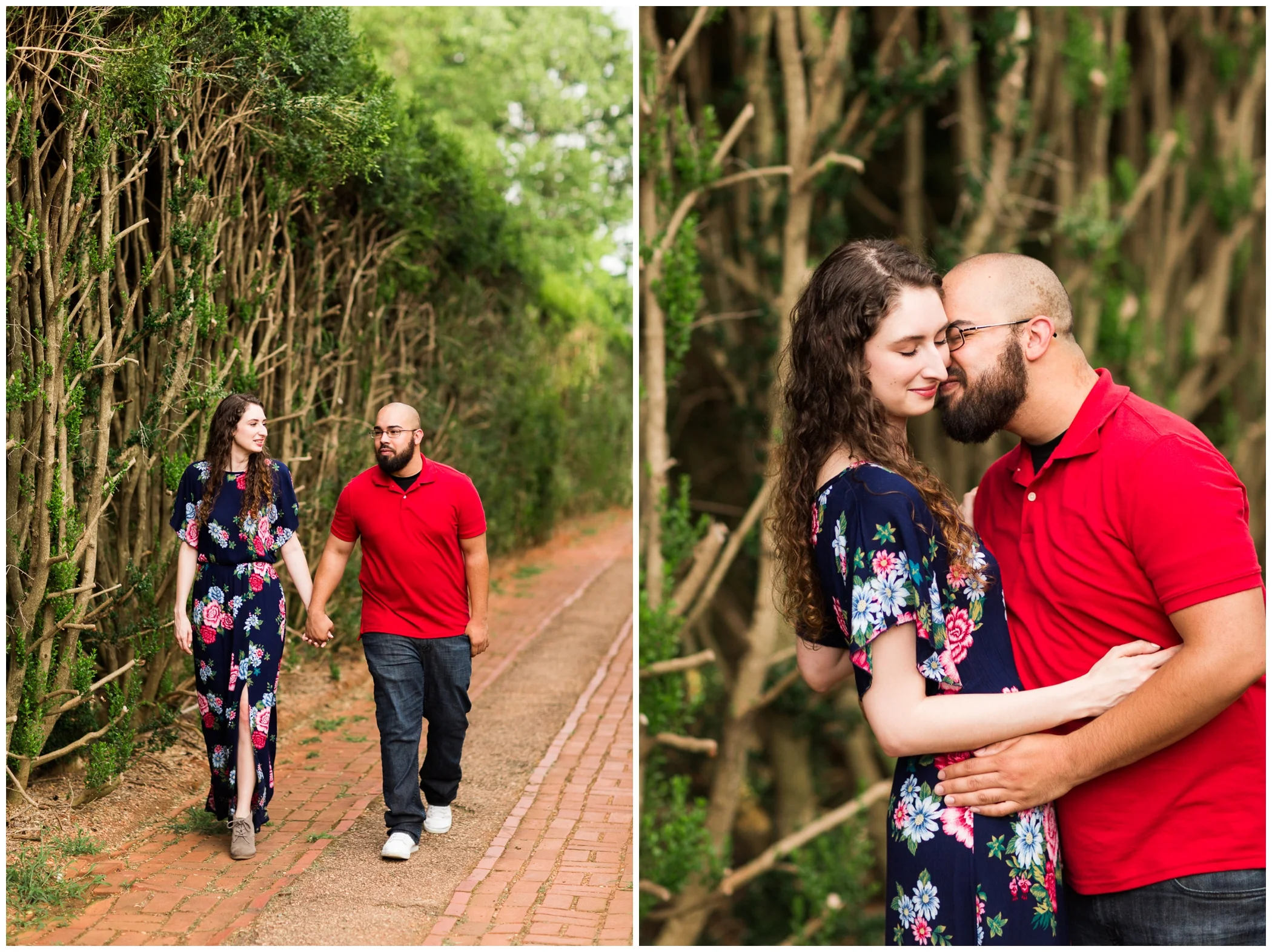 Summer engagement session at James Monroe’s Highland with Virginia wedding photographer Hannah Joy