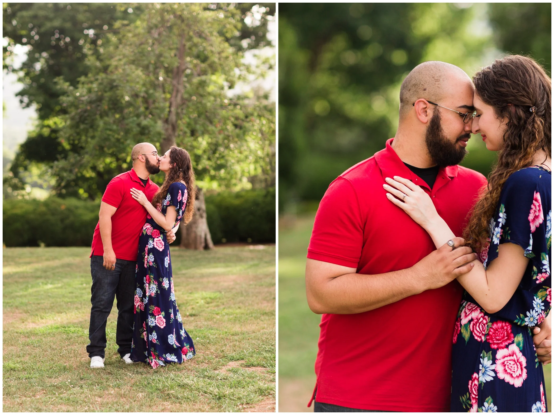 Summer engagement session at James Monroe’s Highland with Virginia wedding photographer Hannah Joy