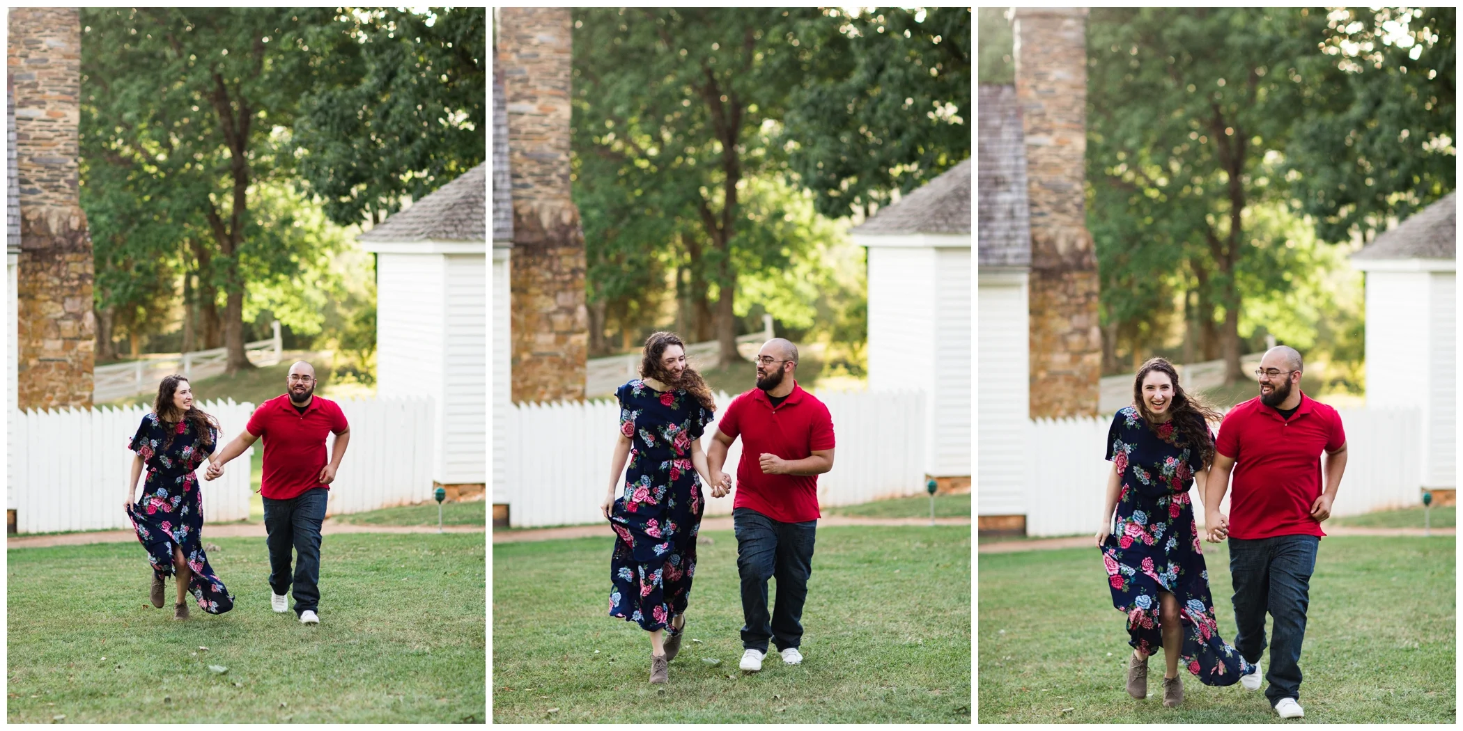 Summer engagement session at James Monroe’s Highland with Virginia wedding photographer Hannah Joy