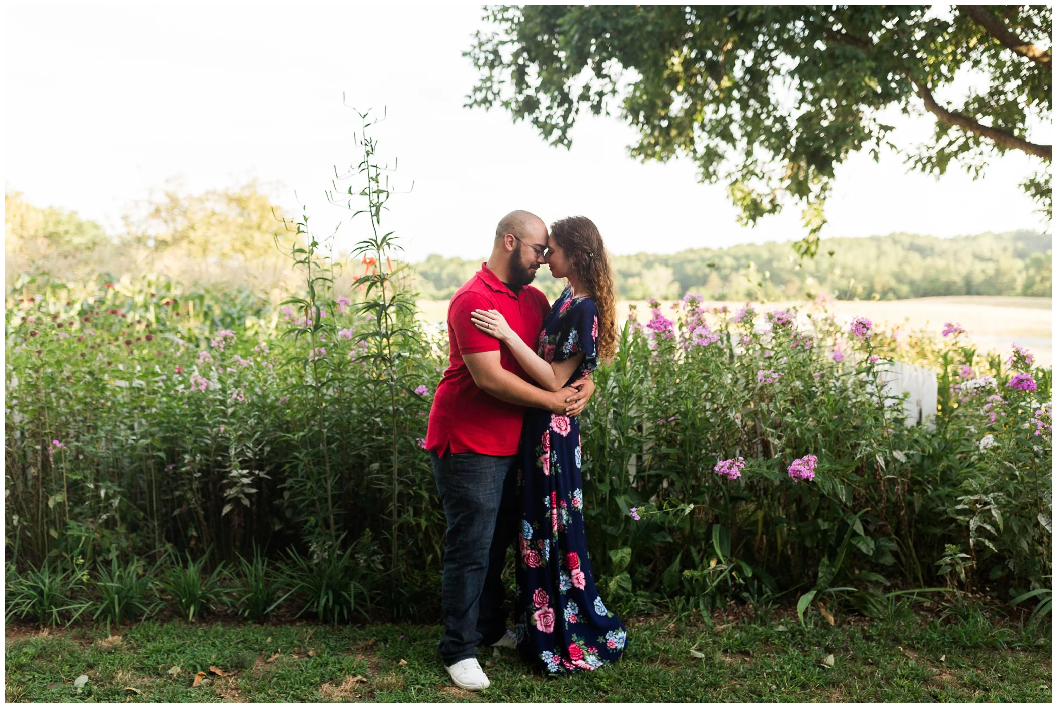 Summer engagement session at James Monroe’s Highland with Virginia wedding photographer Hannah Joy