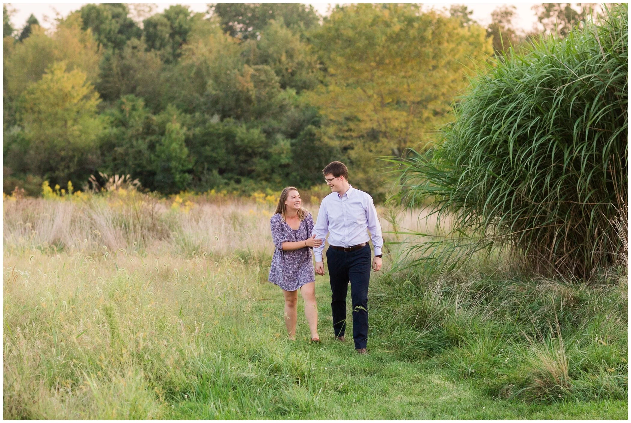 Fall family photos at Andre Viette Nursery in Fisherville VA featuring a german shepherd puppy