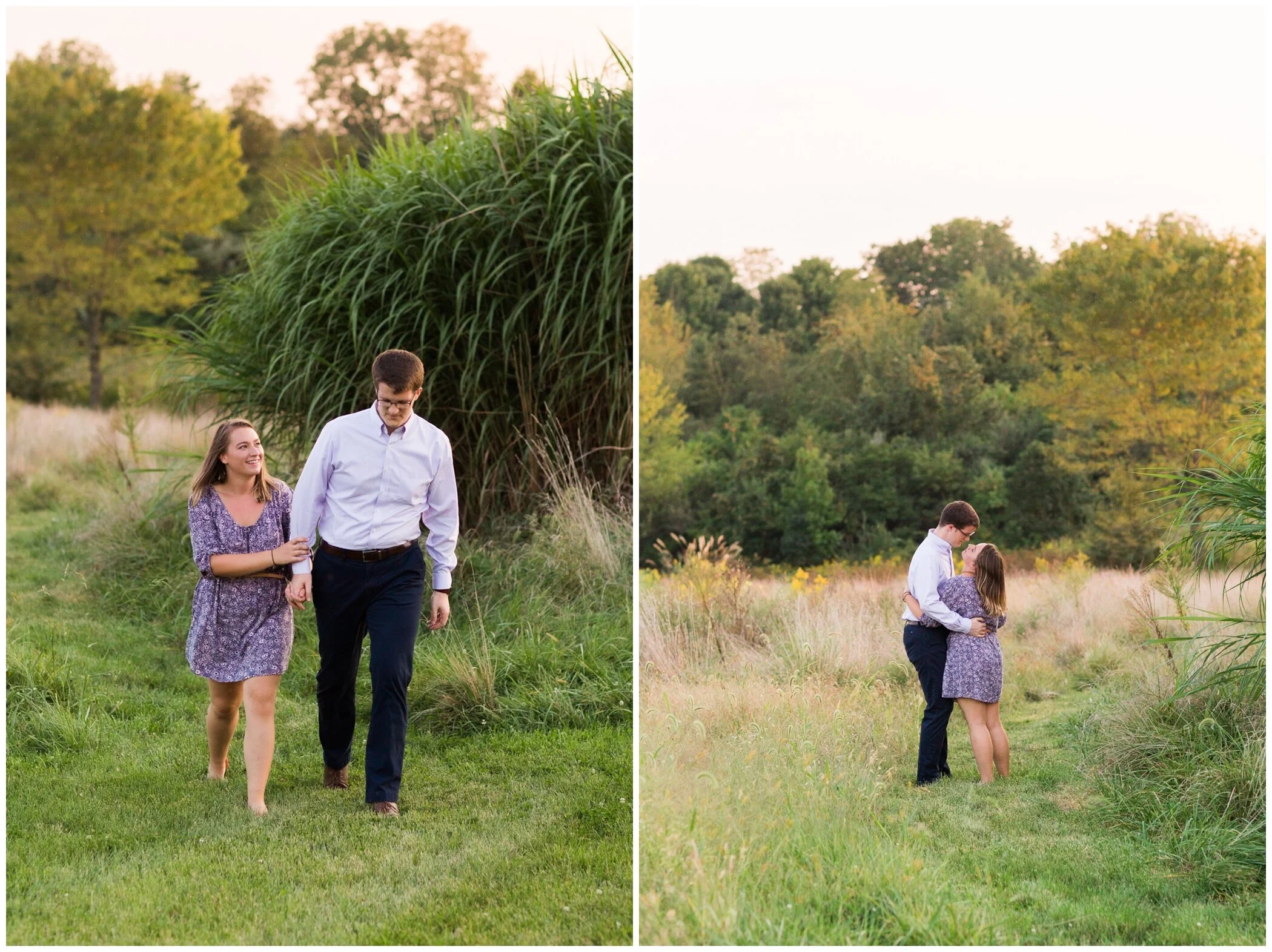 Fall family photos at Andre Viette Nursery in Fisherville VA featuring a german shepherd puppy