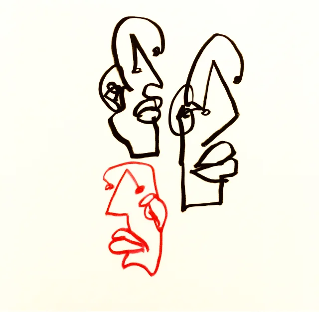 Grease Pencil on Paper, 4”X 6” by Mia Gjerde
