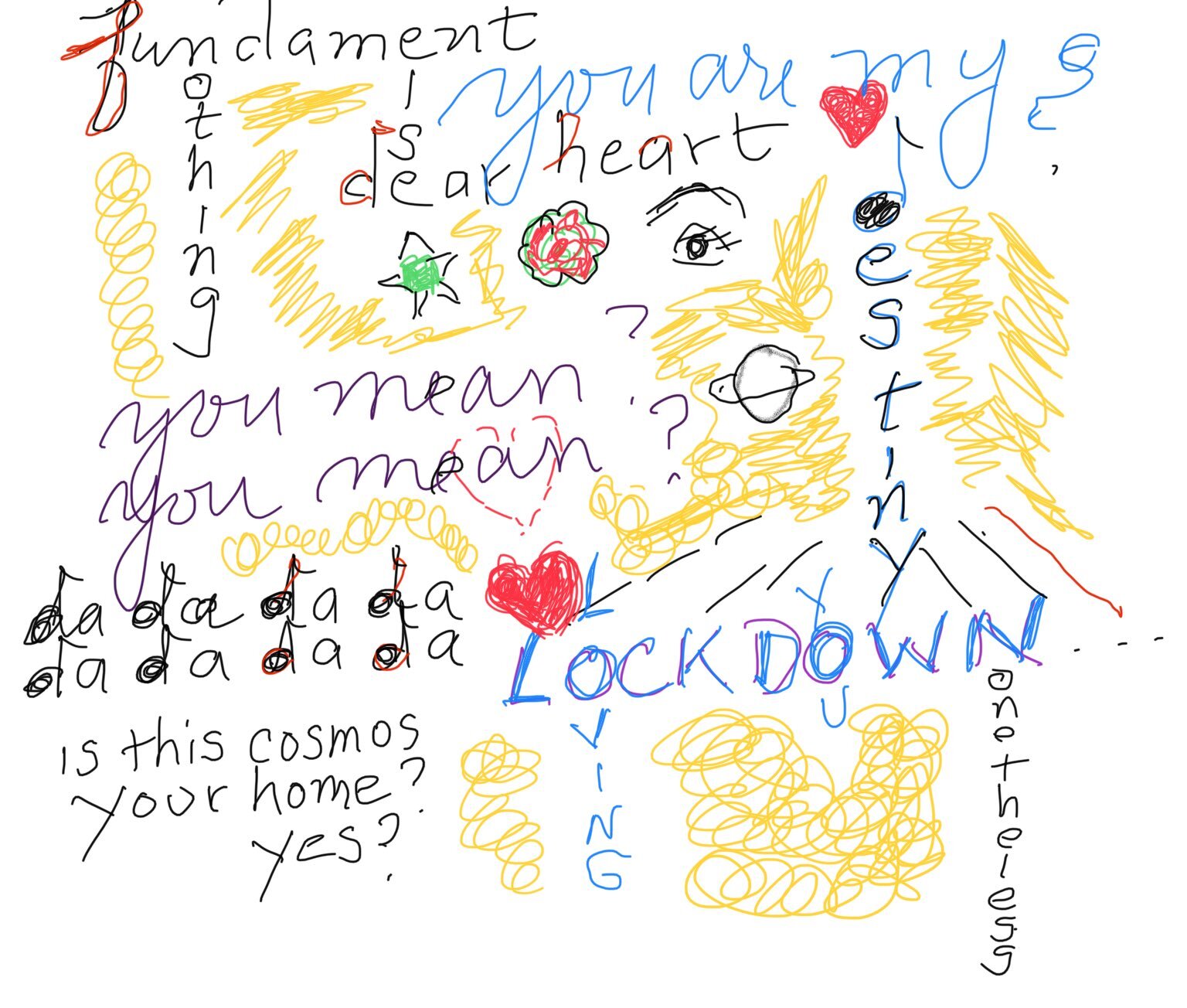 More Visual Poetry by Alice Notley