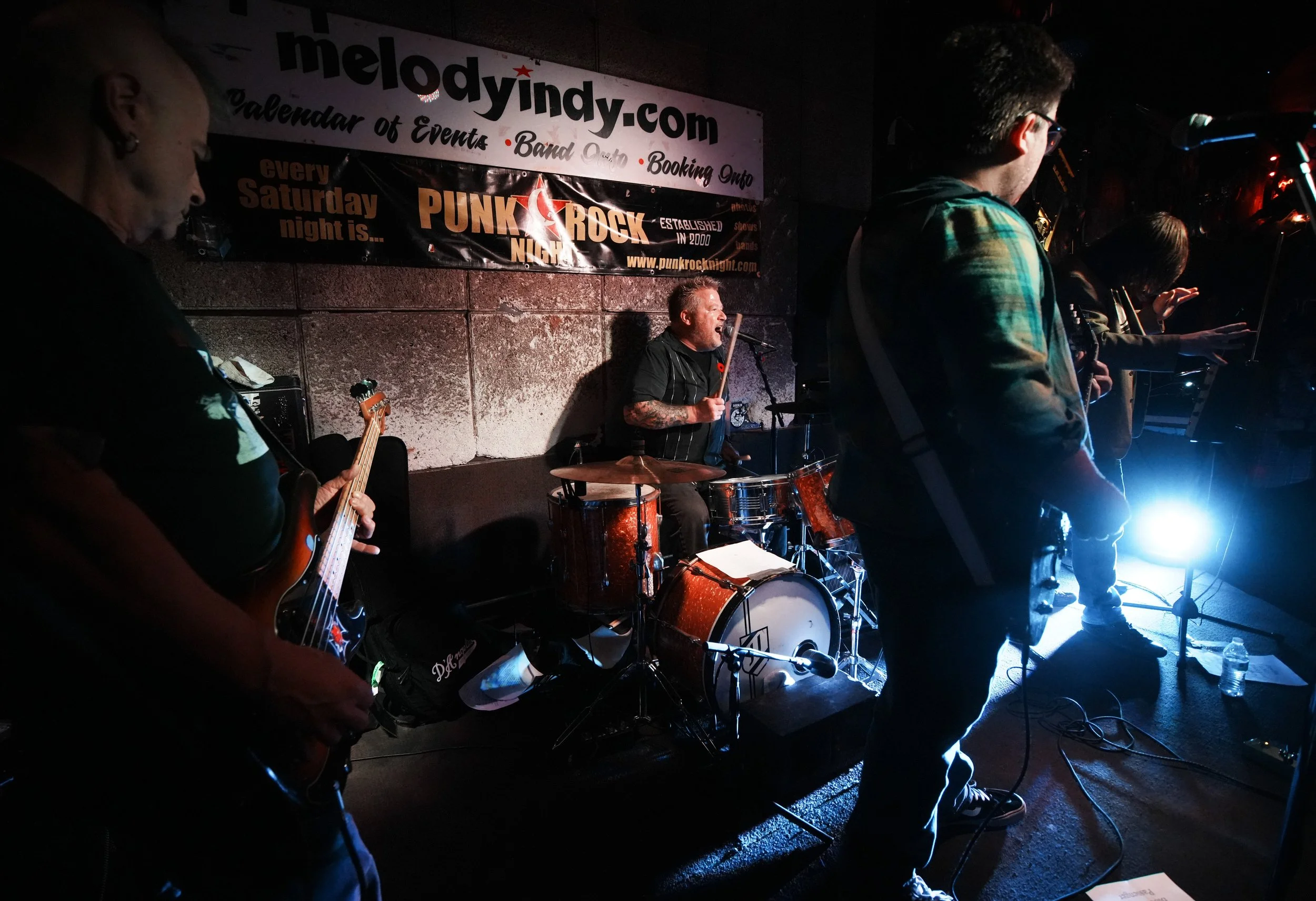  J.J.Pearson plays with Xan Hughes and the Thera-Men  Saturday, Nov. 11, 2023, at the Melody Inn in Indianapolis. 
