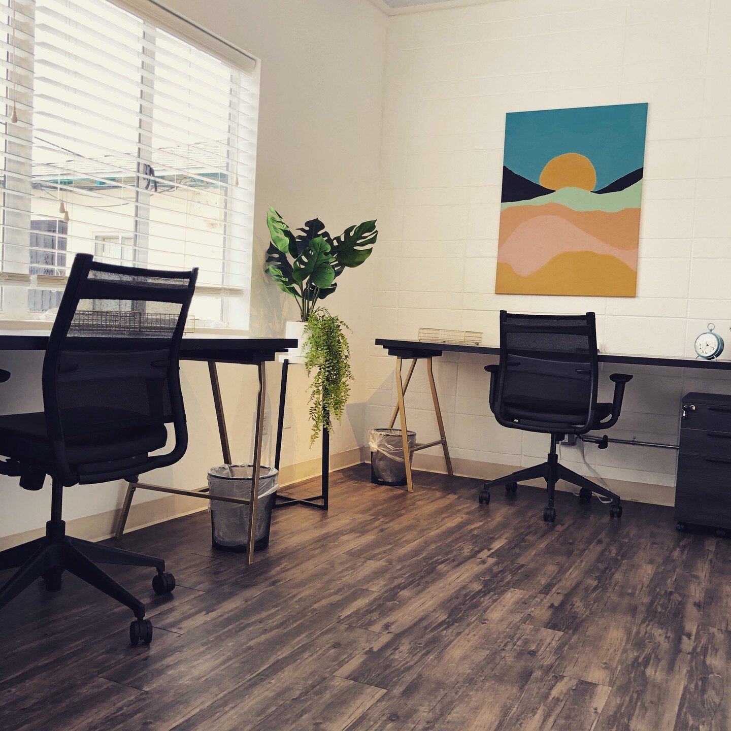 Upgrade your work environment with a private office at Hardihood Cowork! Our private offices are fully furnished and equipped with all the amenities you need to thrive. Benefit from high-speed internet, 24/7 access, conference room usage, printing se