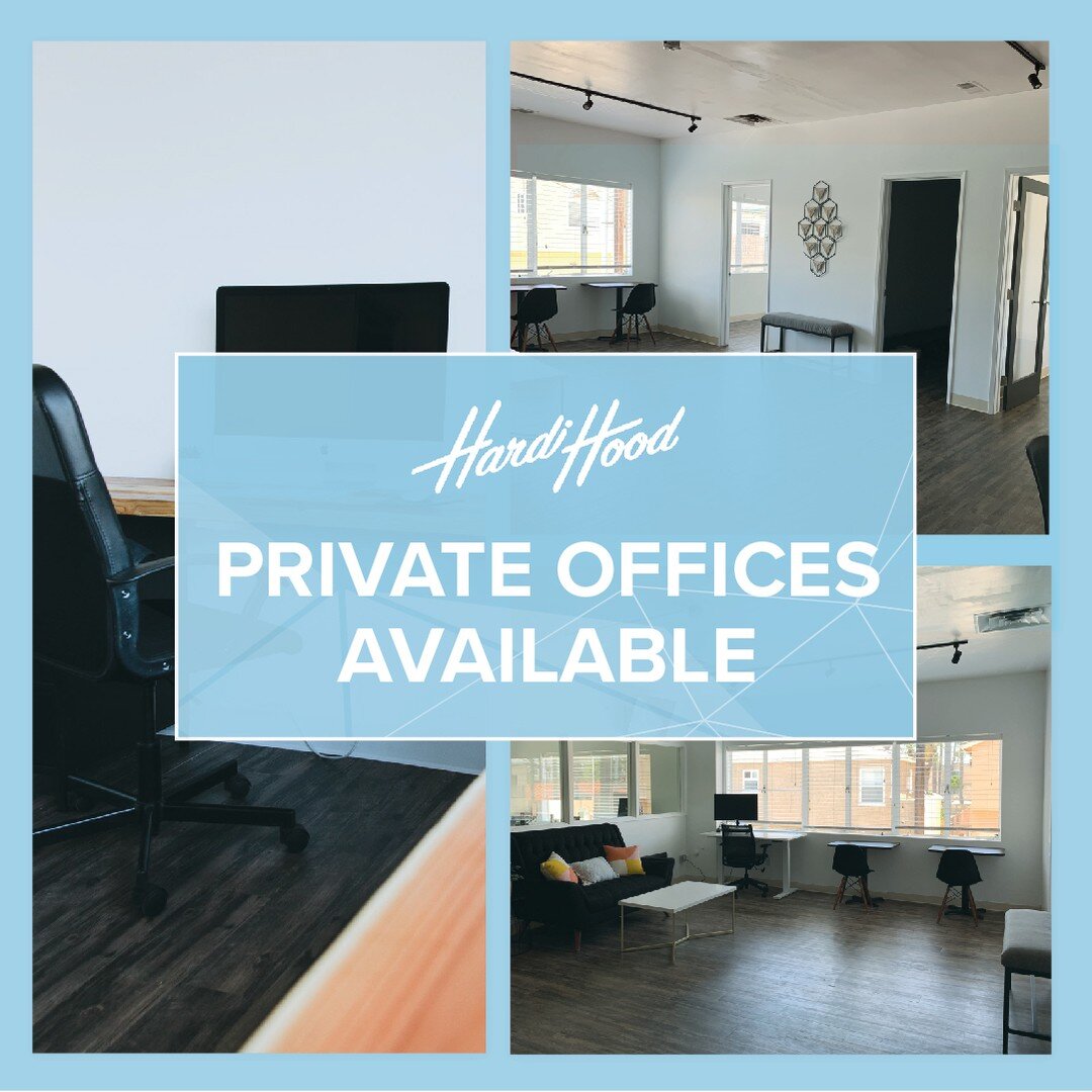 Private Offices Available for 1-6 people. All the benefits of a cowork, but the privacy of your own place. Perfect for entrepreneurs, satellite offices or smaller companies. Want more information? Connect with us! #coworkingplace #cowork #coworkingsp