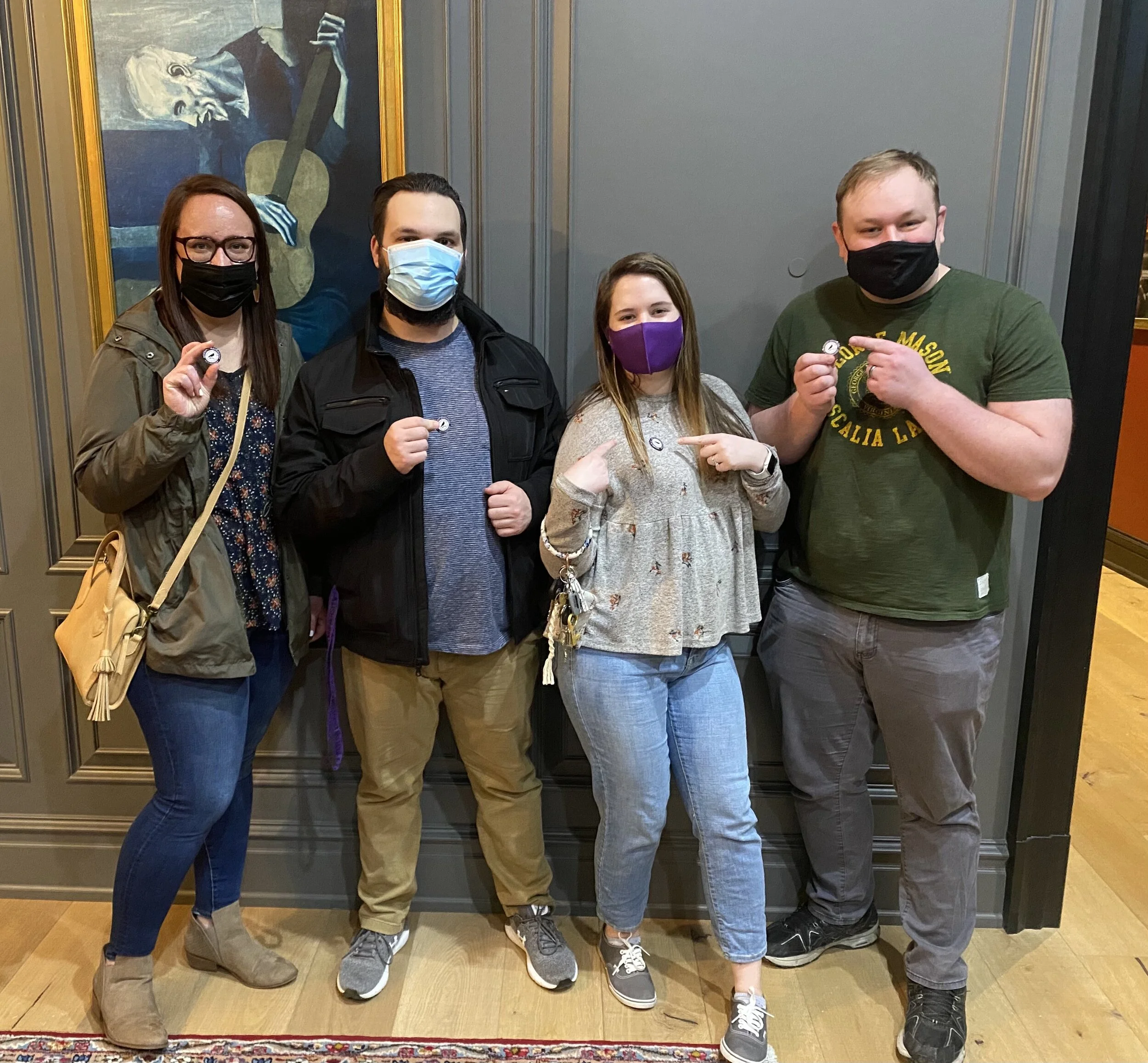 Leah, Caleb, Josie and Caleb were first to escape Poe’s Chamber!
