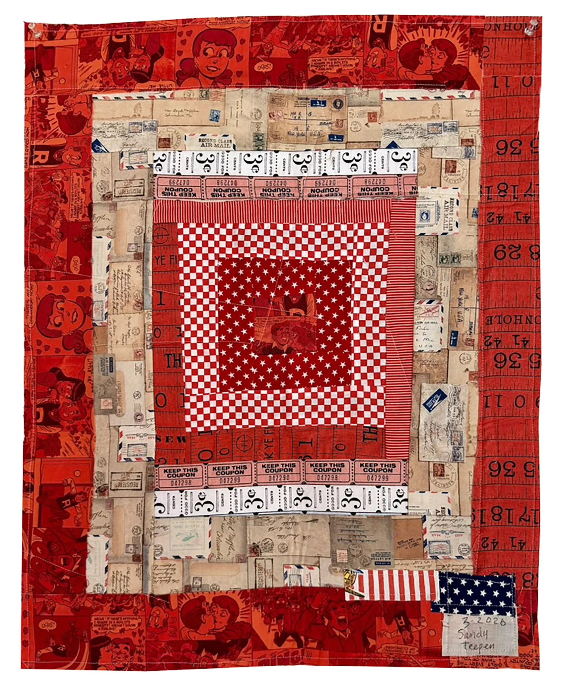 Flag Fabric Collage