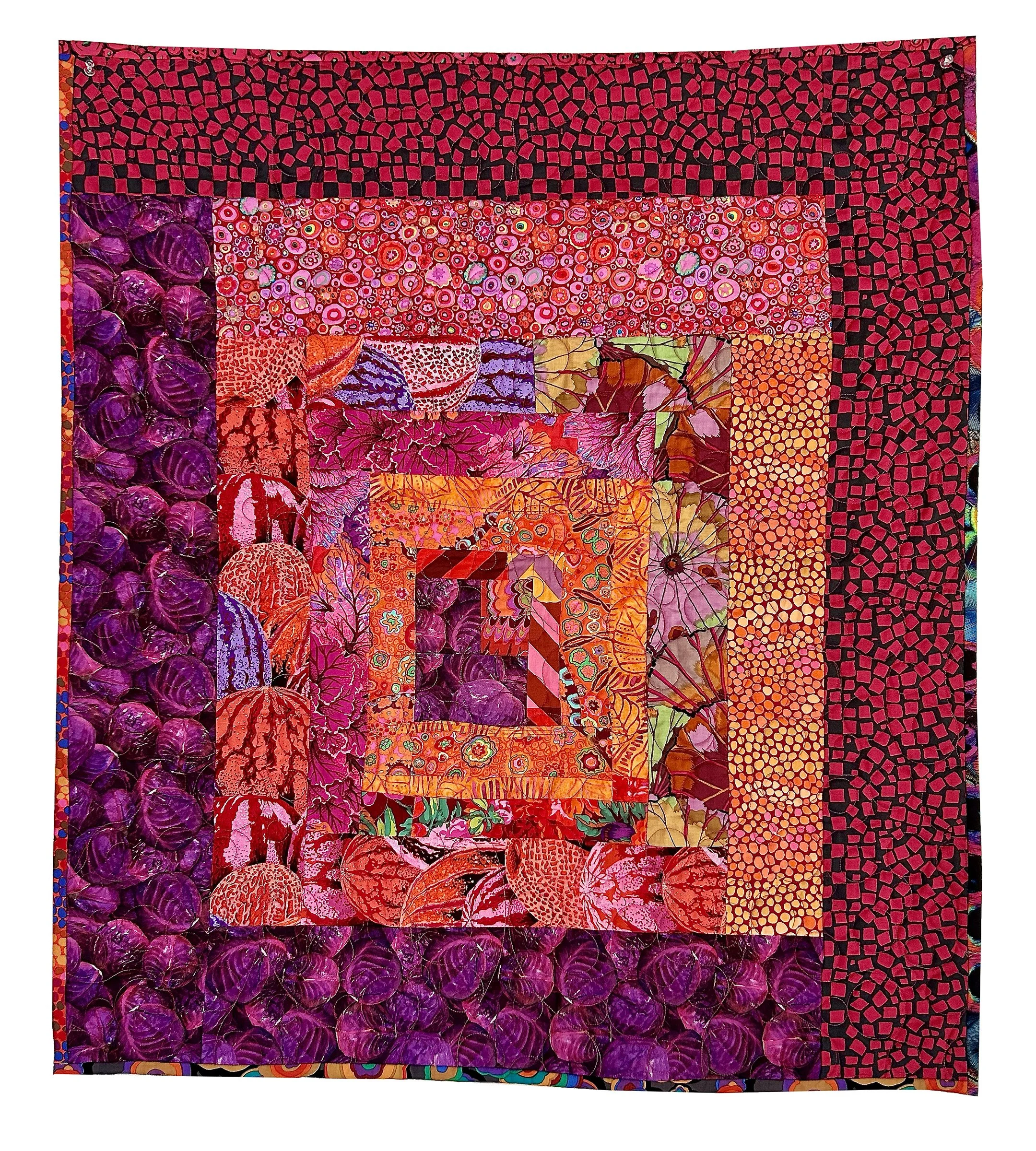 Purple with Orange