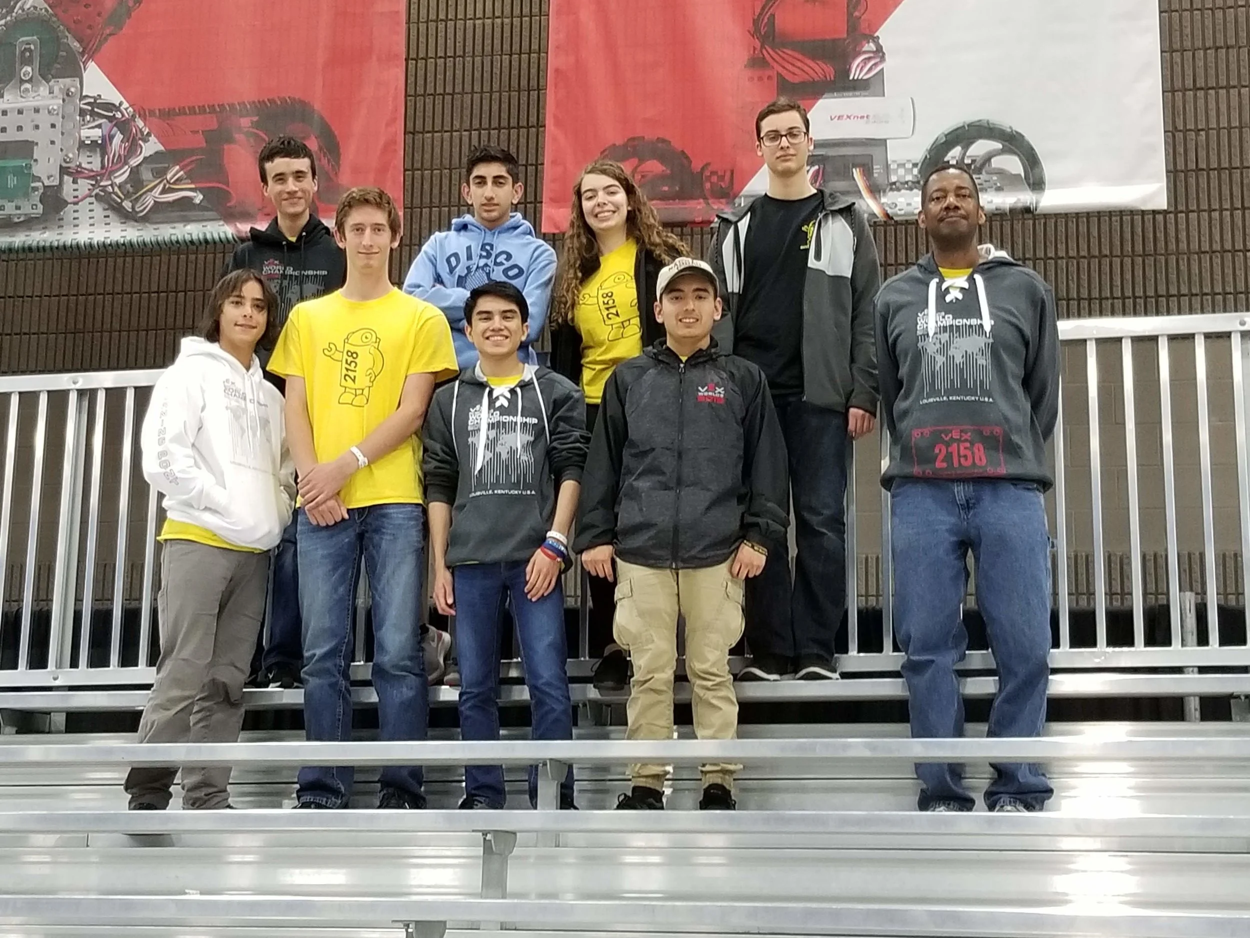 Team members with our AMAZING Mentor/ Coach/ Teacher, Mr. Wrencher
