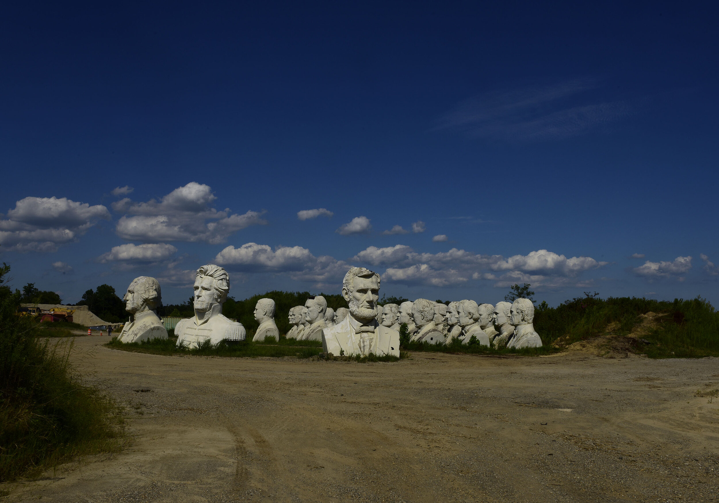  A tour of the busts of United States Presidents in Williamsburg on Sunday, August 11, 2019. 