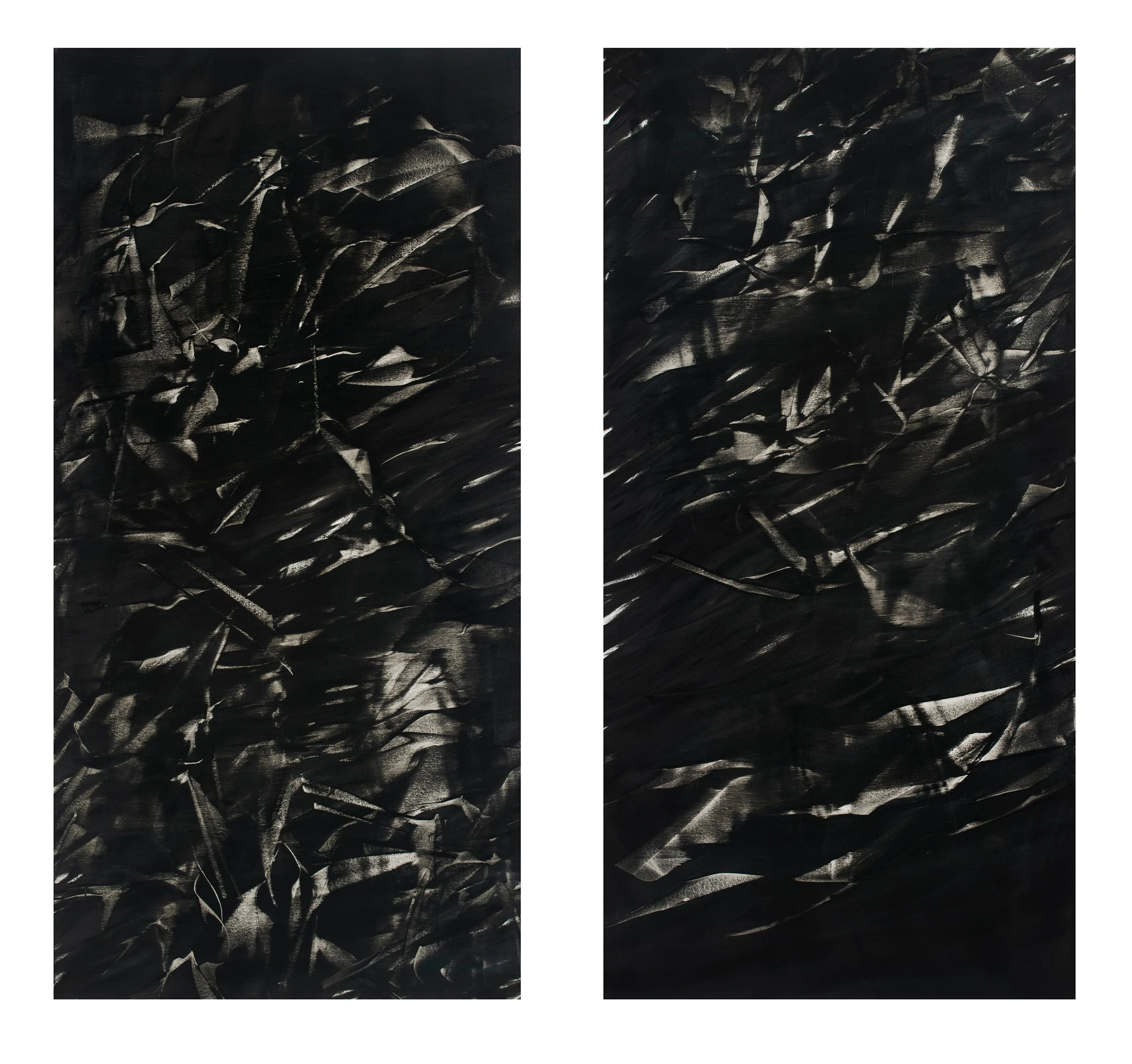  Raven’s Dream #1, Oil, 36 x 72”, 2023  Raven’s Dream #2, Oil, 36 x 72”, 2023 