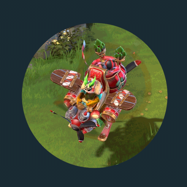 Gyro's Gift Copter animation Frostivus 2017 Dota.gif
