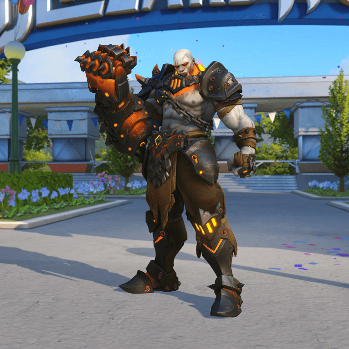 Doomfist Blackhand skin Blizzard World Overwatch