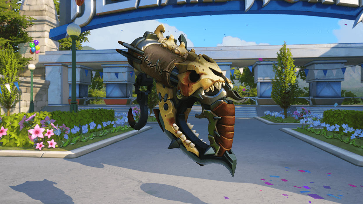 Roadhog Butcher gun Blizzard World Overwatch