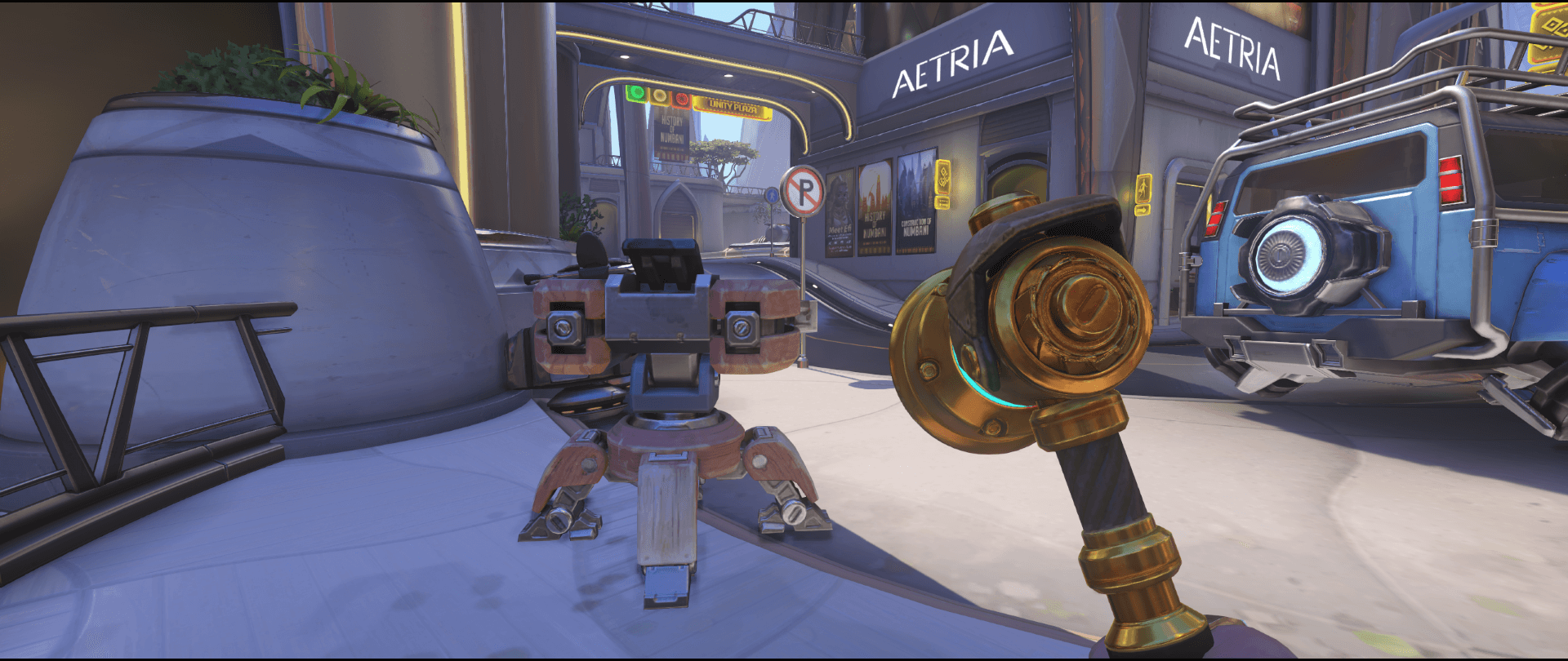 Torbjorn turret spot Numbani first point Overwatch