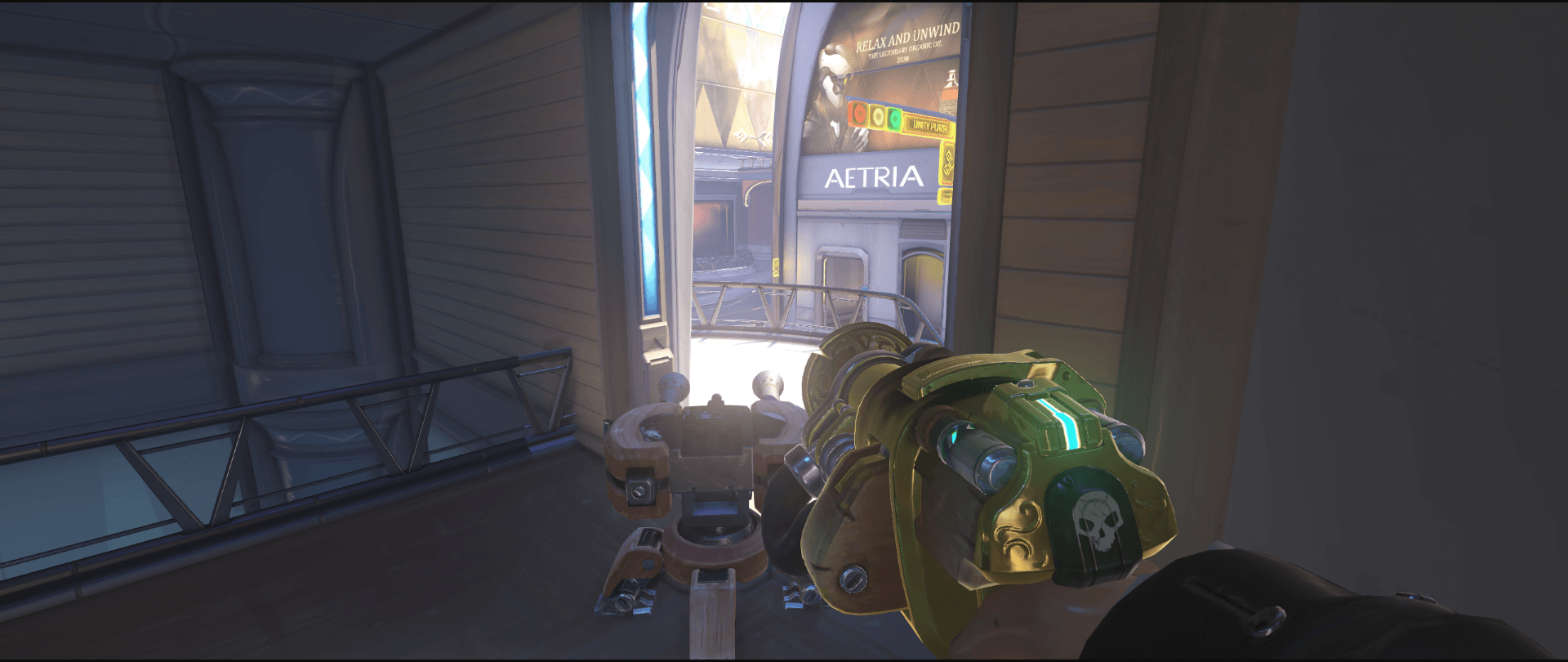 Torbjorn turret Numbani corner location point two