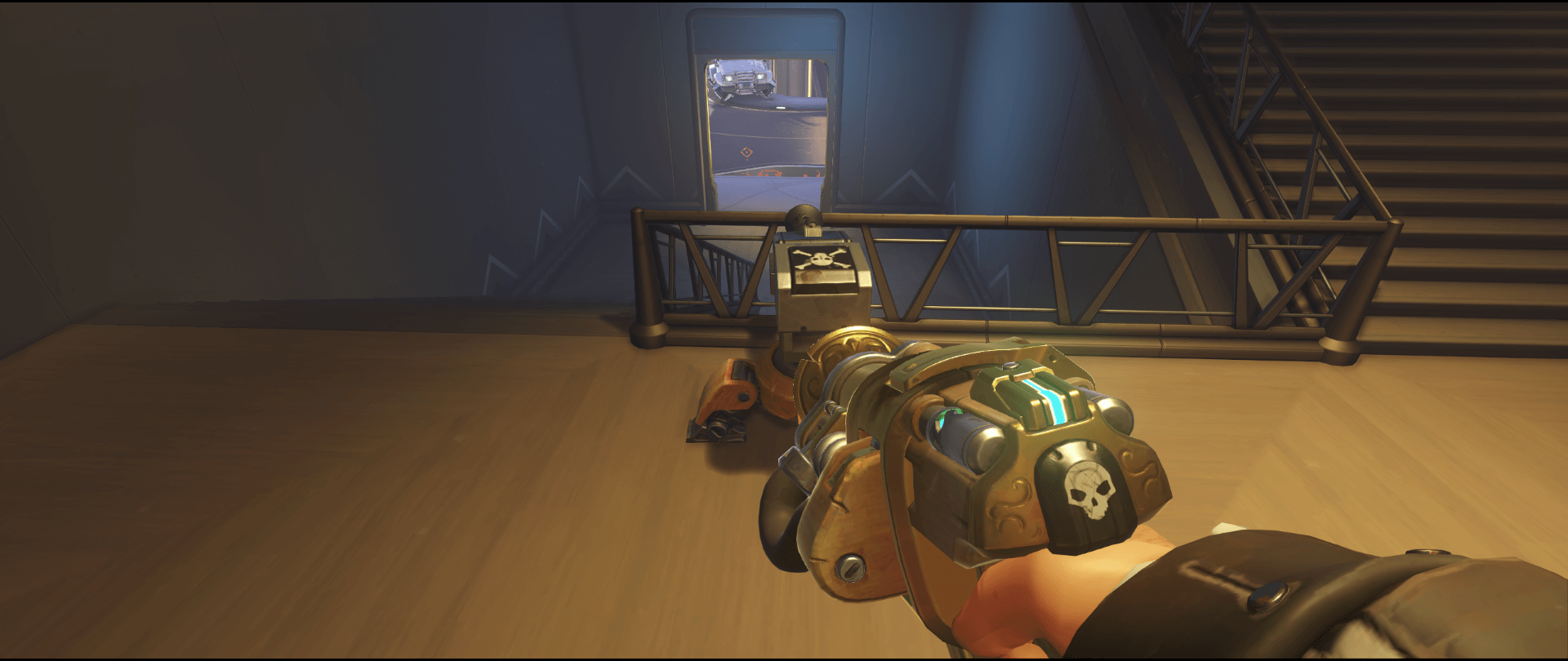Torbjorn turret Numbani enclosed spot point two